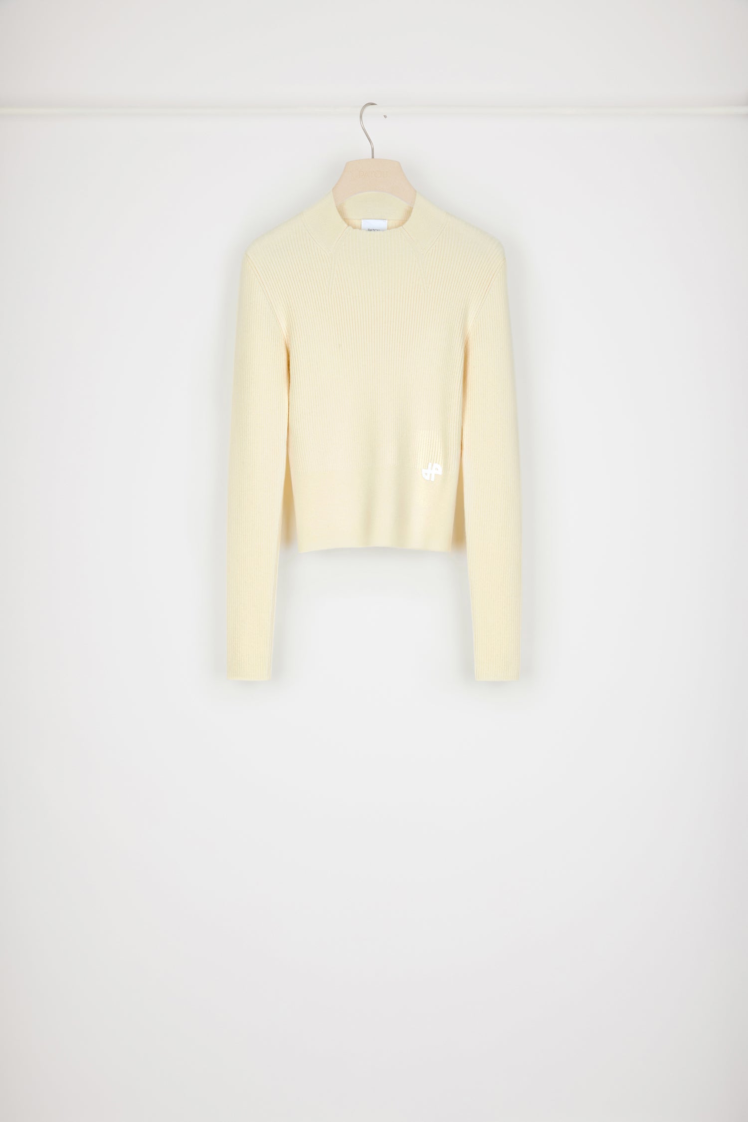 Patou Knitwear pull KN128 laine merino ivoire