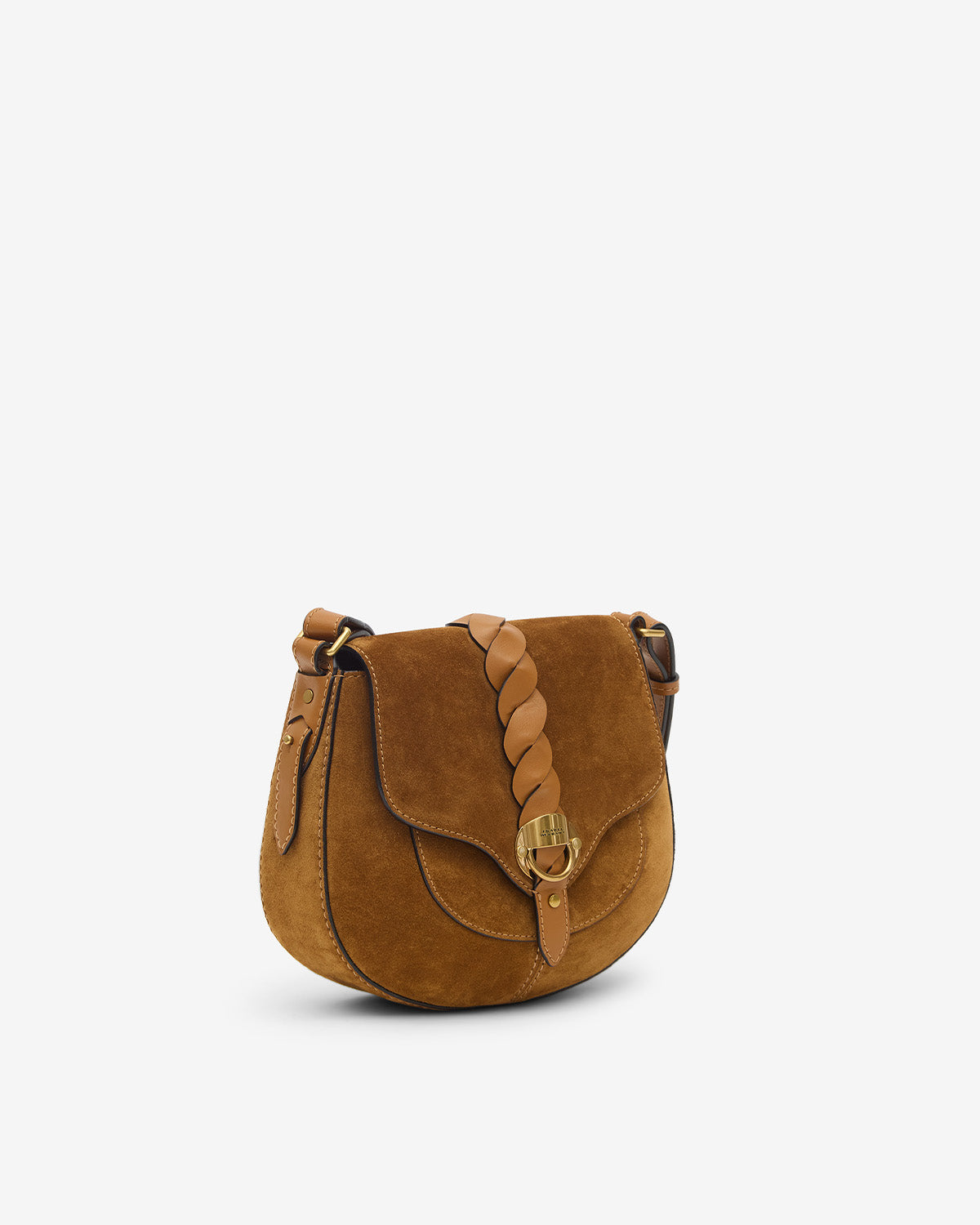 Isabel Marant Altay Small sac cuir velours cognac
