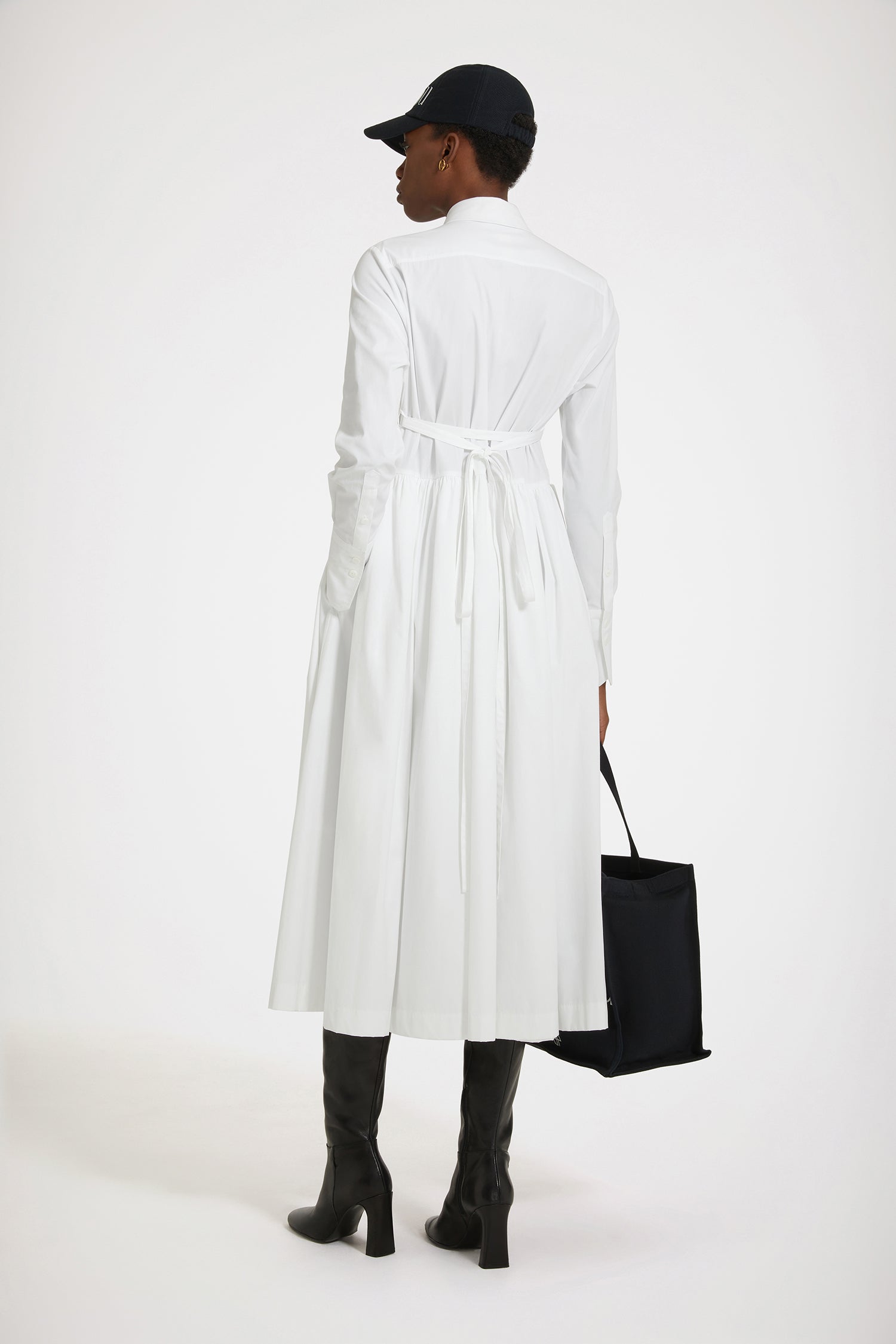 Patou Robe Chemise Midi Coton Bio Blanche 34-44