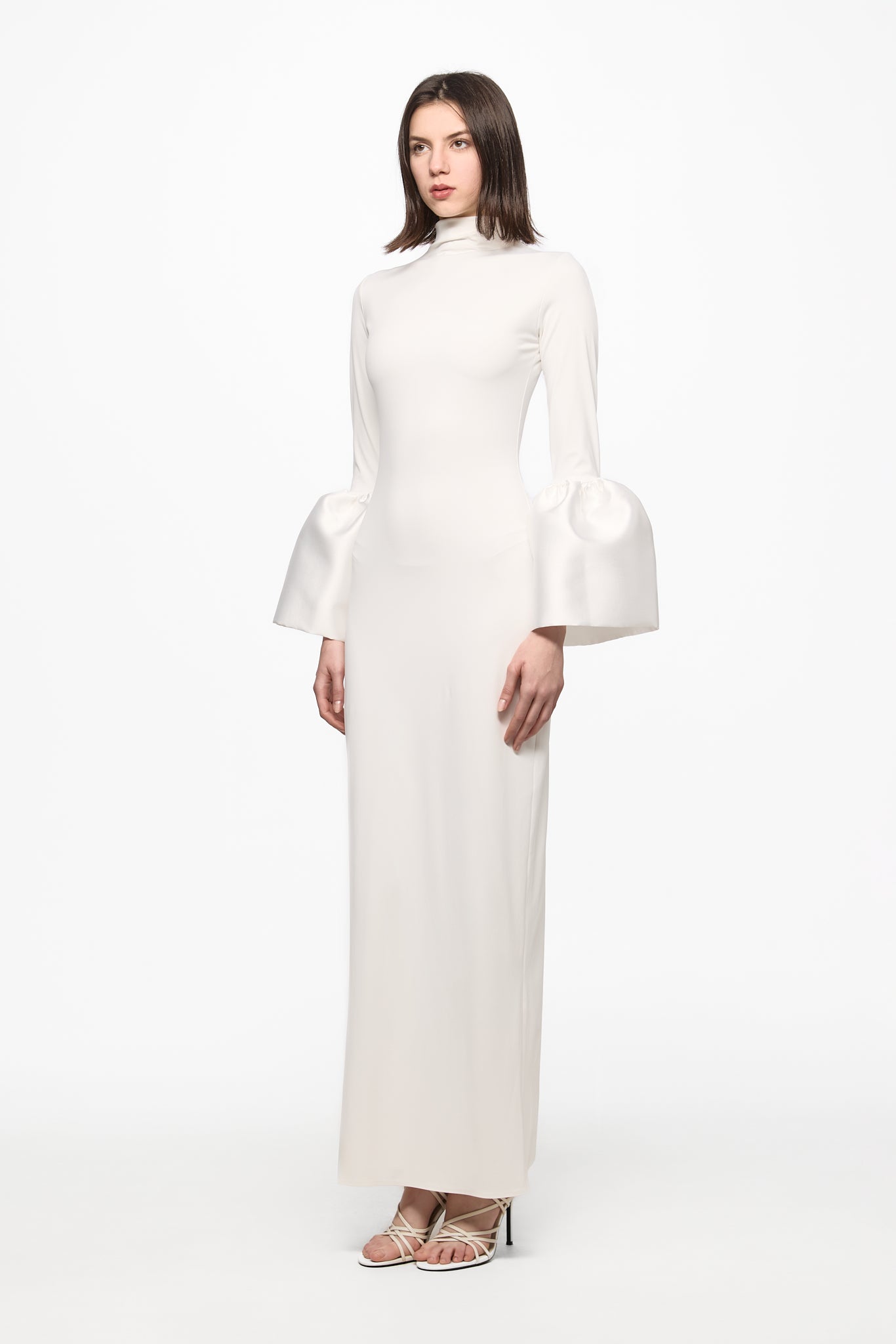 ATU Body Couture Midi robe midi blanche manches cloche S