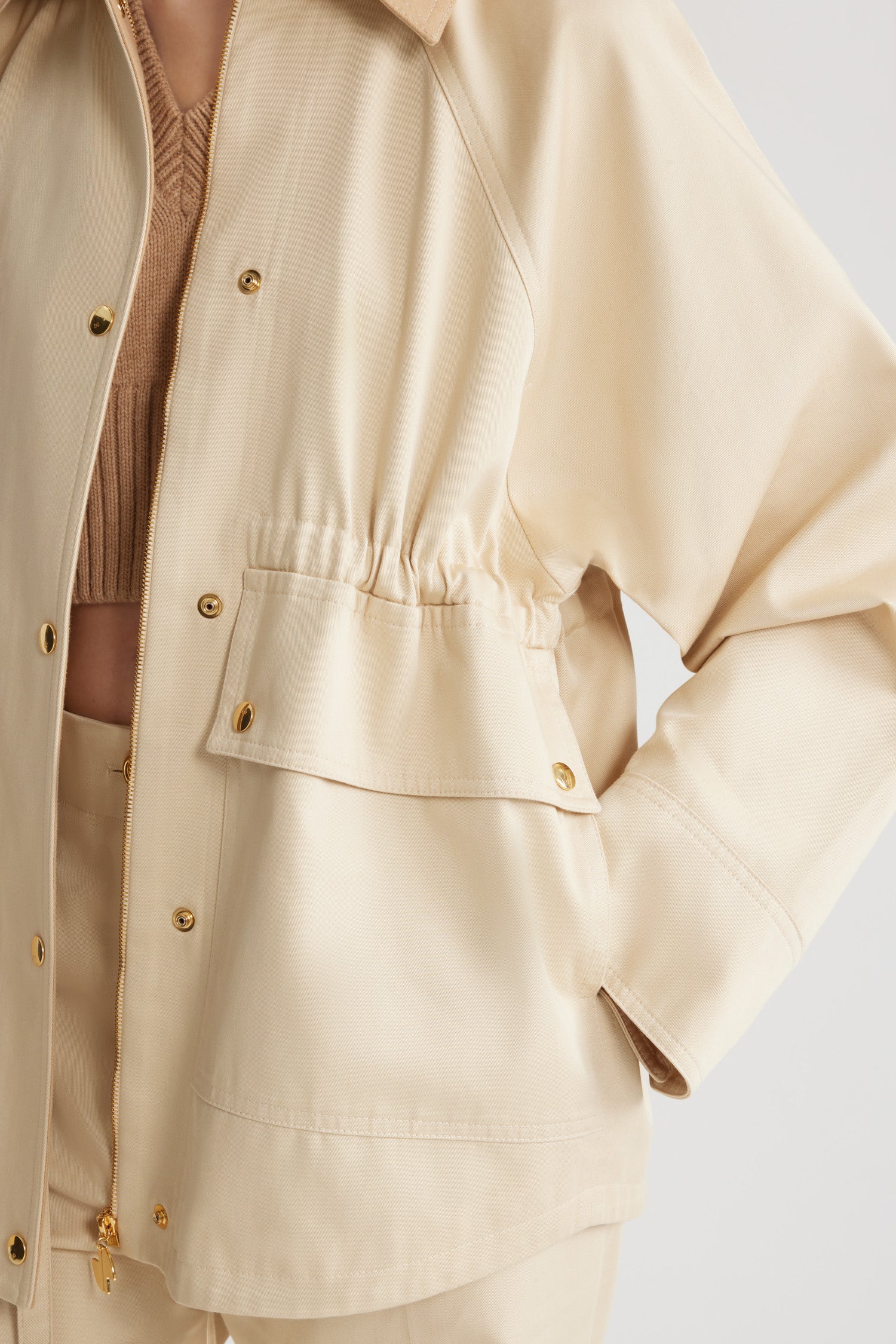 Patou OU0300074089W parka coton bio blanc hiver