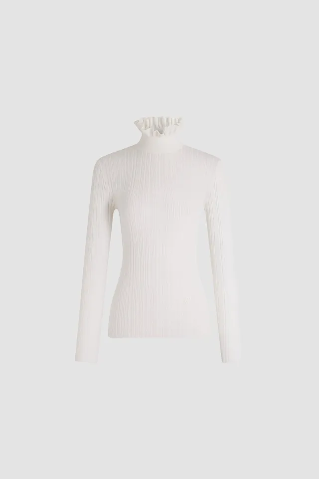 Patou Knitwear pull col montant KN3518095001W blanc