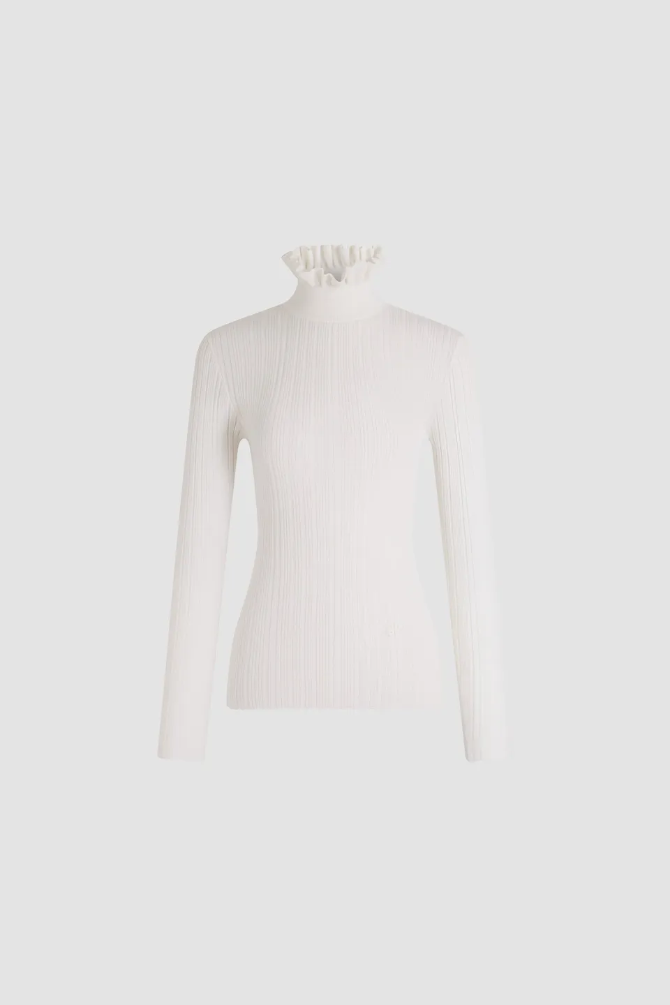 Patou Knitwear pull col montant KN3518095001W blanc