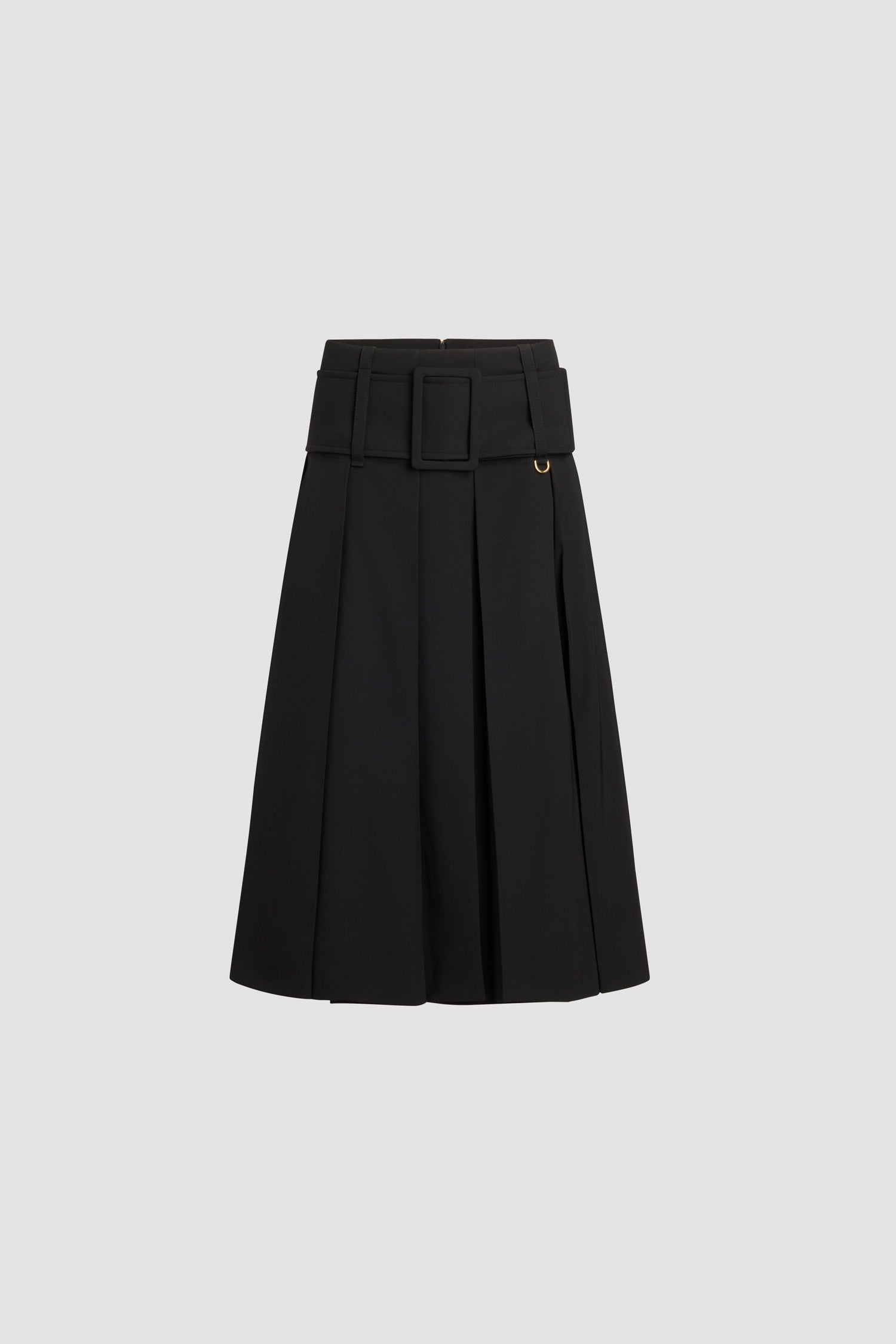 Patou Skirts H25SK0910103999B jupe midi noire ceinture