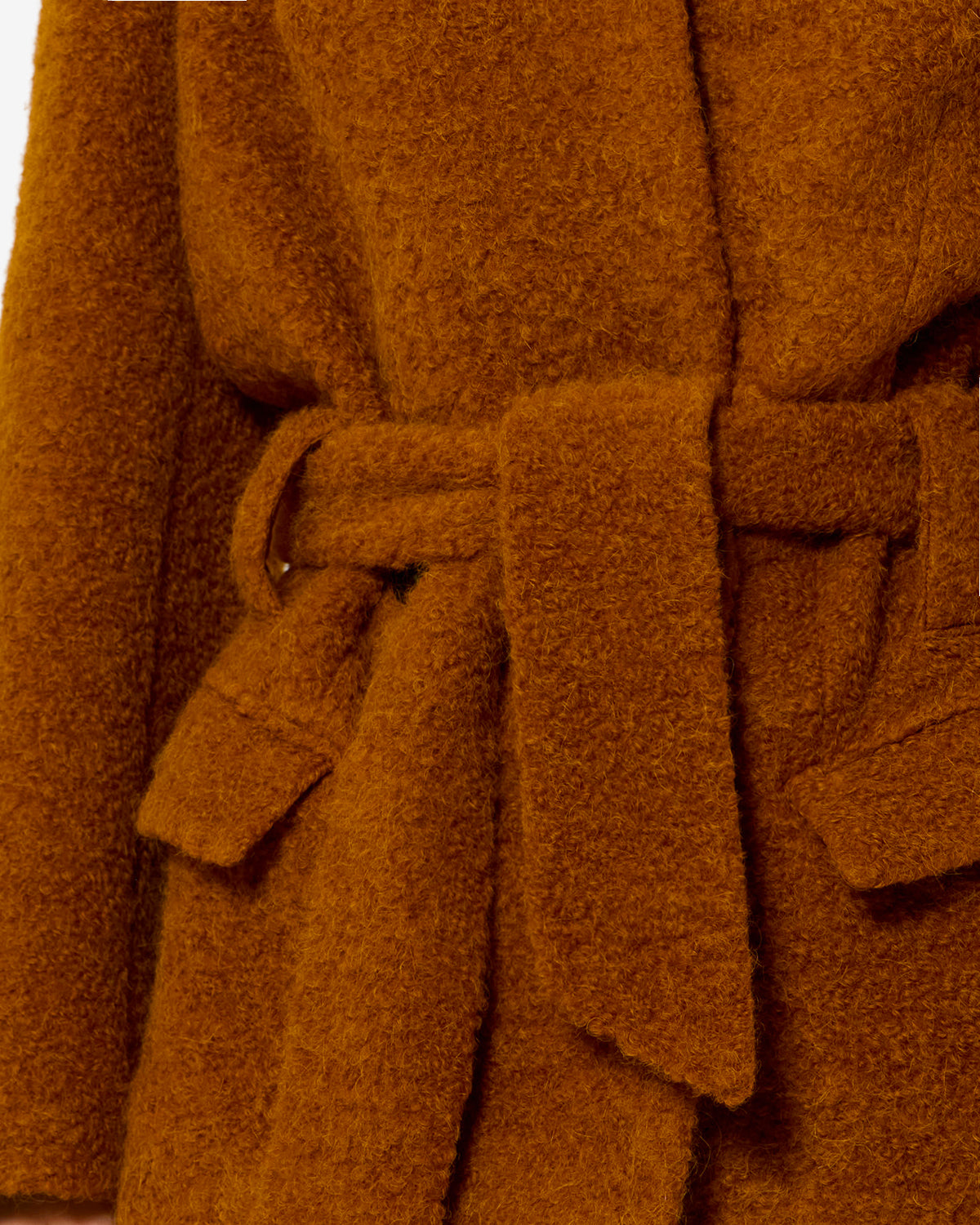 Isabel Marant Syndra VE0760FA veste laine caramel ceinturée