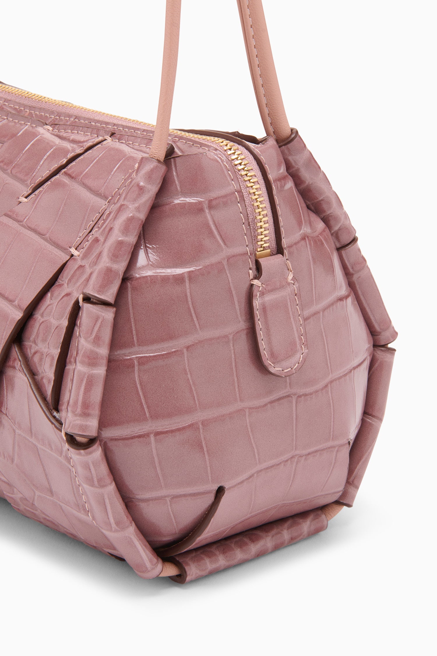 Ulla Johnson Charlotte sac caméra cuir rose Rosa