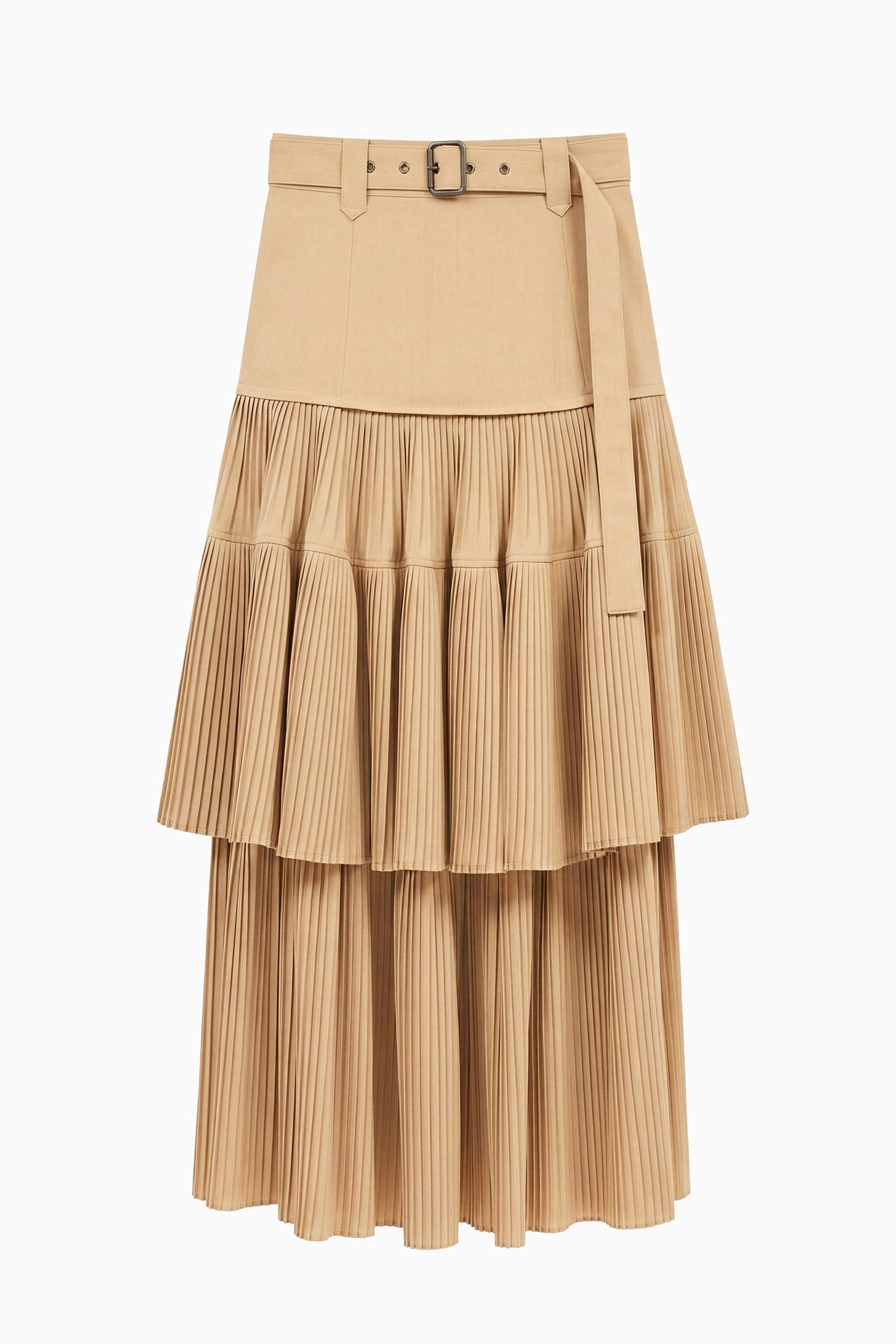 Ulla Johnson Coralie PF260303 jupe midi Dunewood plissée