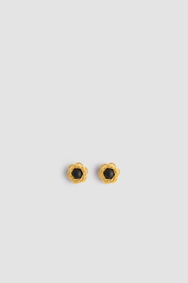 Patou Jewellery JW1261002999B boucles nid laiton noir
