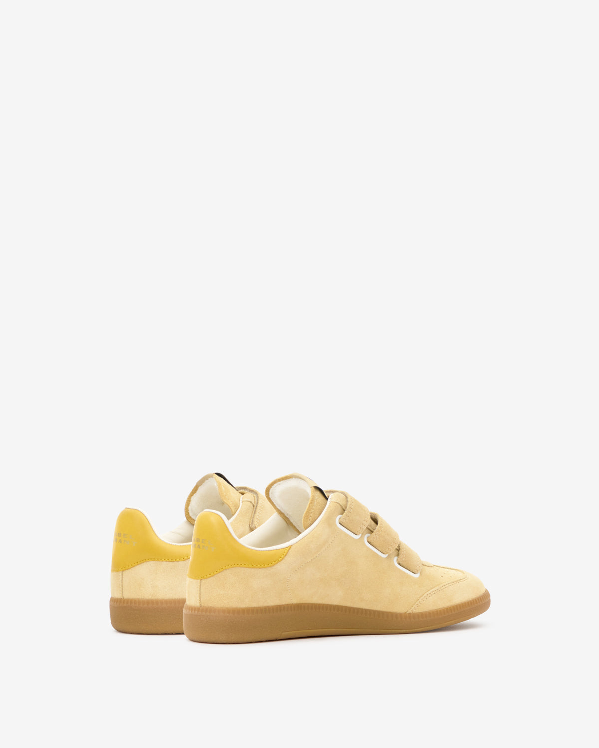 Isabel Marant Beth baskets beige jaune doré cuir