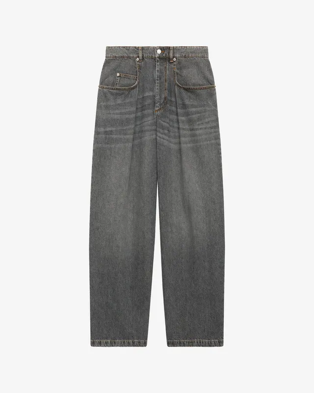 Isabel Marant Janael jean noir délavé taille haute