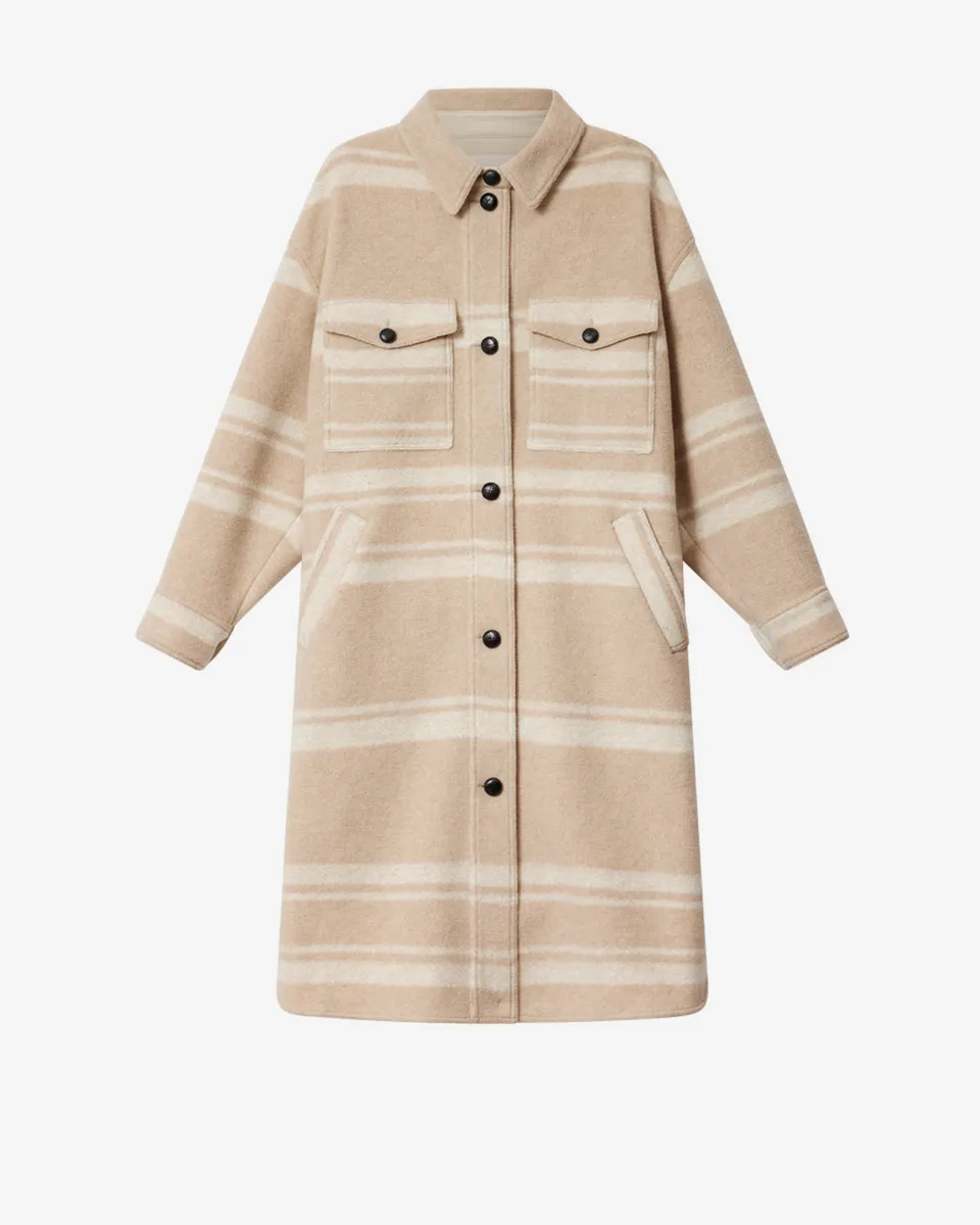 Isabel Marant Manteaux Djila manteau sable rayures