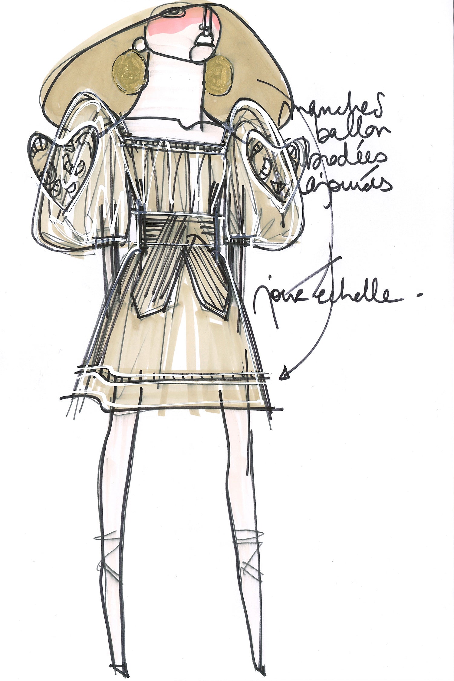 Patou Robe DR038 Lin Coton Ajourée Grise 34-42