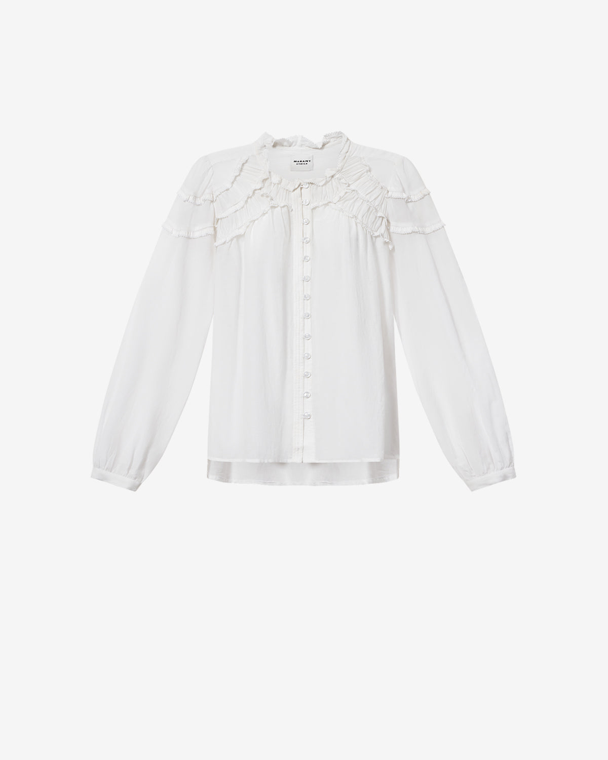 Isabel Marant Christa blouse blanche voile coton