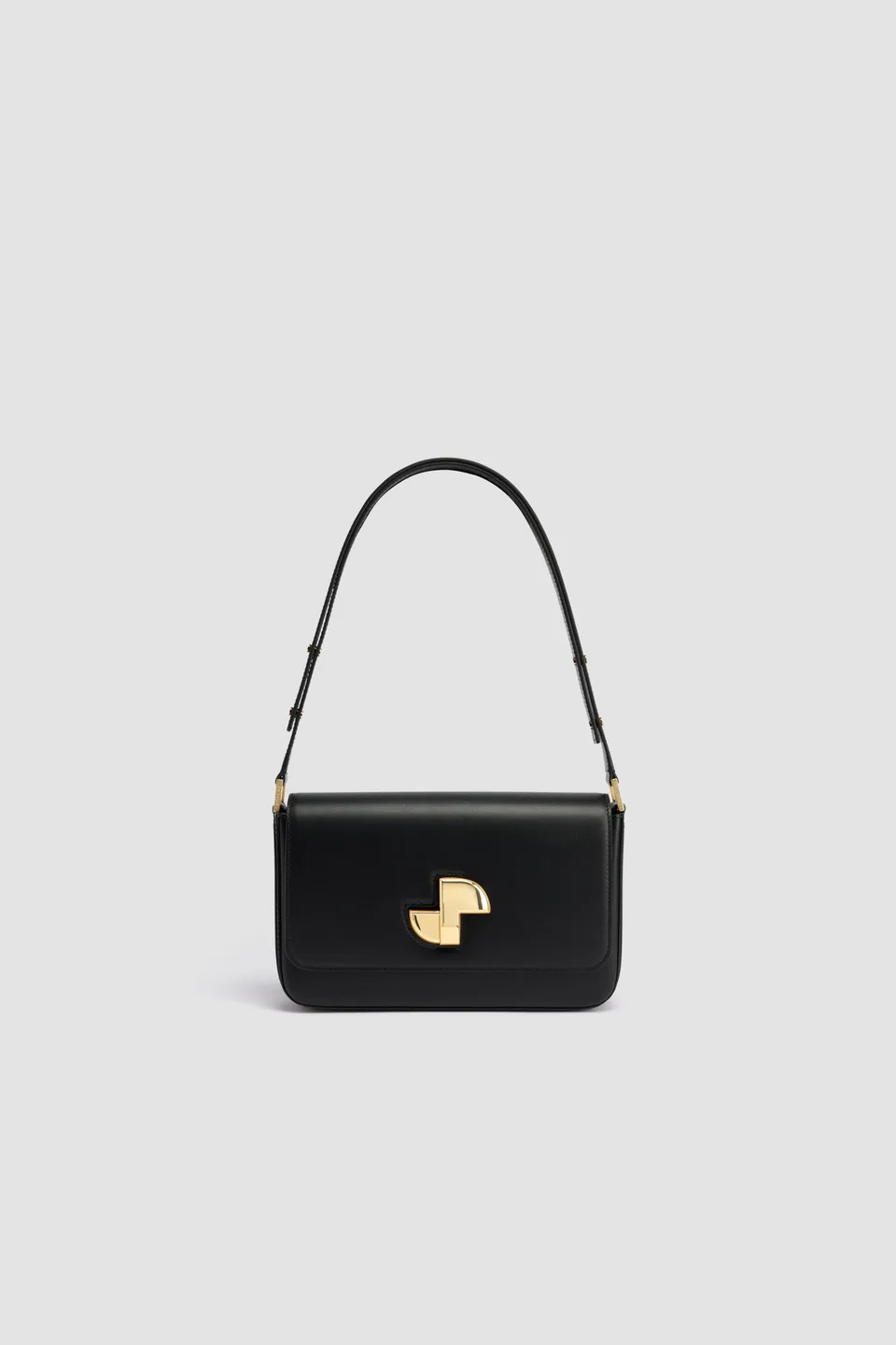 Patou Le Classic Lock sac cuir noir TU fermoir doré