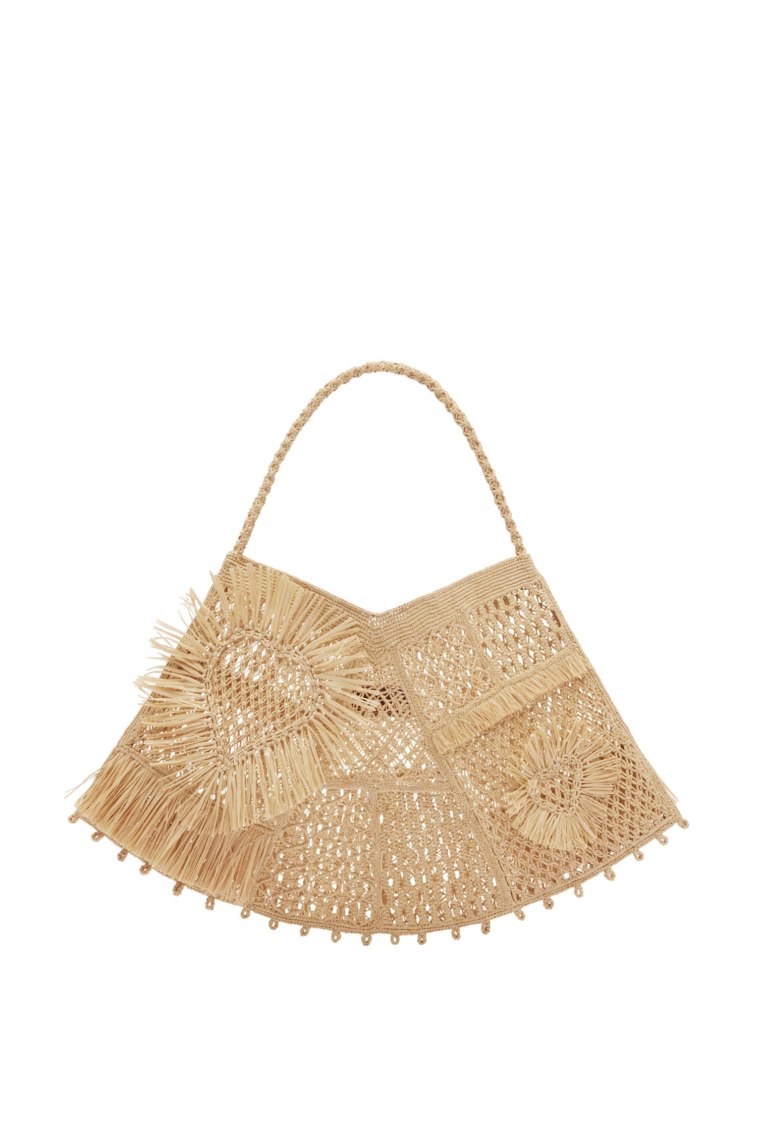 Alemäis Tote sac raphia macramé maxi taille unique