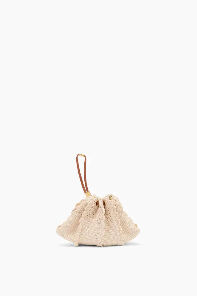 Ulla Johnson Adria Small sac bandoulière Cowrie crochet