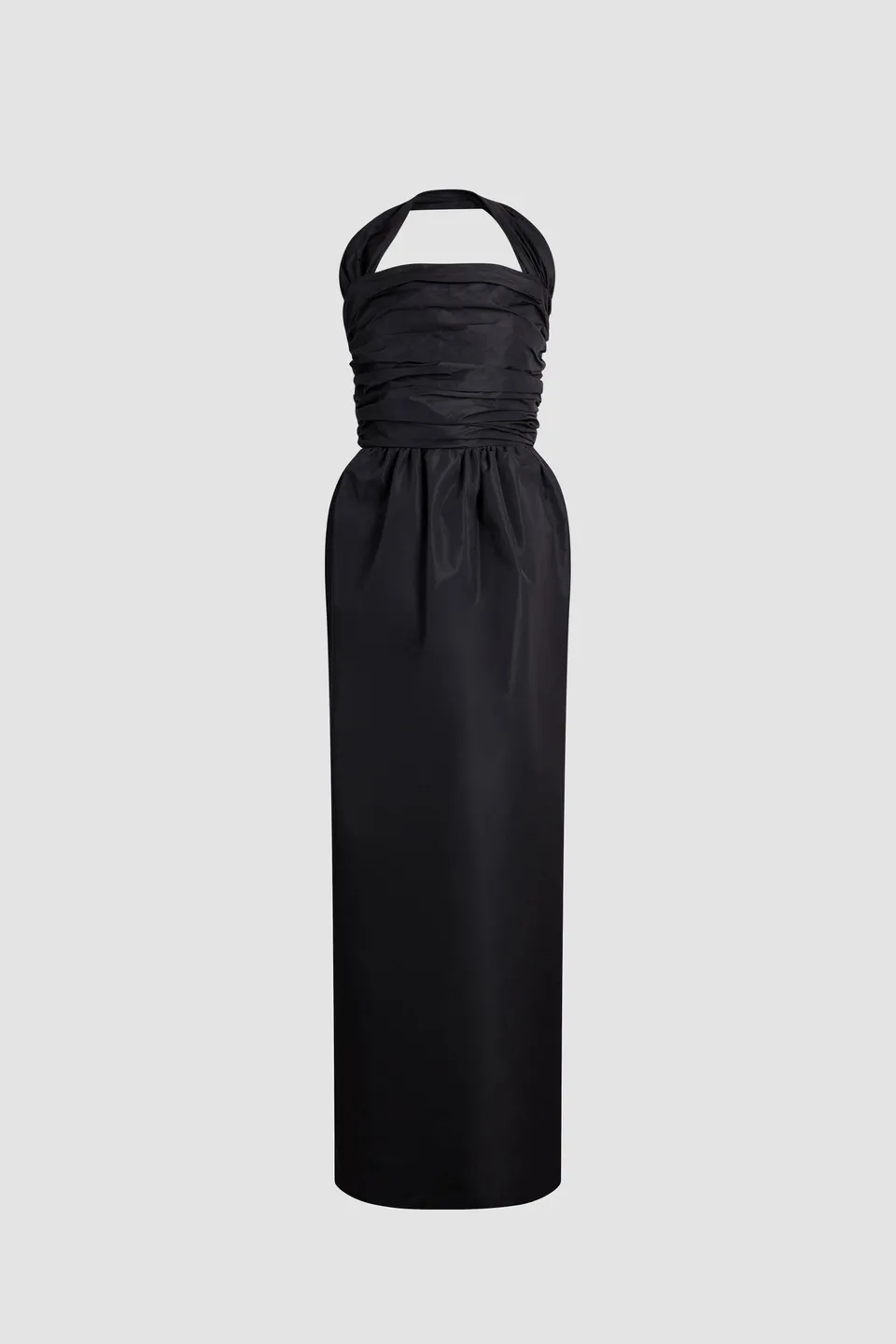Patou Dresses DR219 robe bustier longue noire recyclée