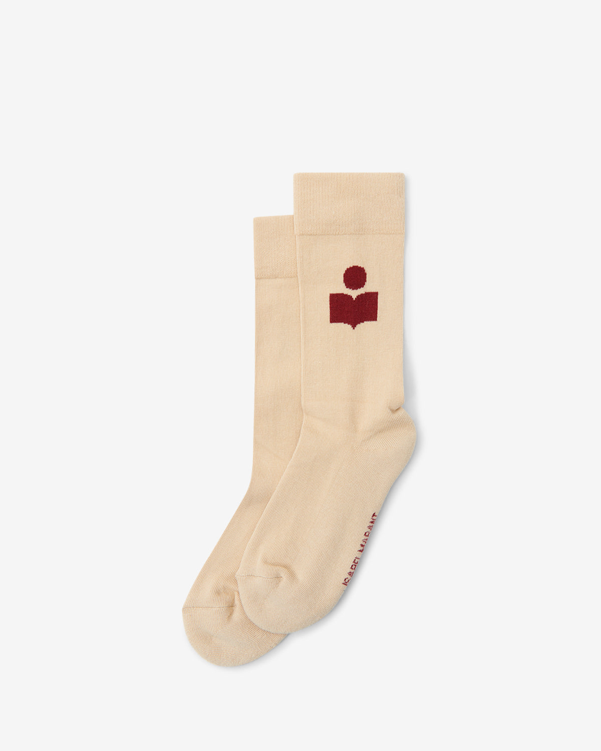 Isabel Marant Siloki CT001JFA chaussettes beige profond coton