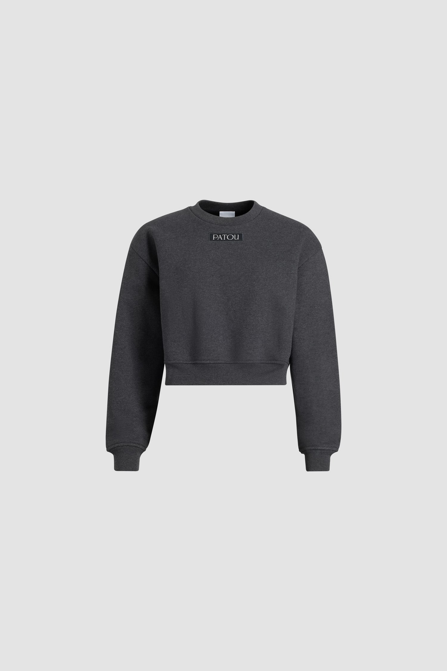 Patou H25JE200 sweat molleton coton bio gris Mercury