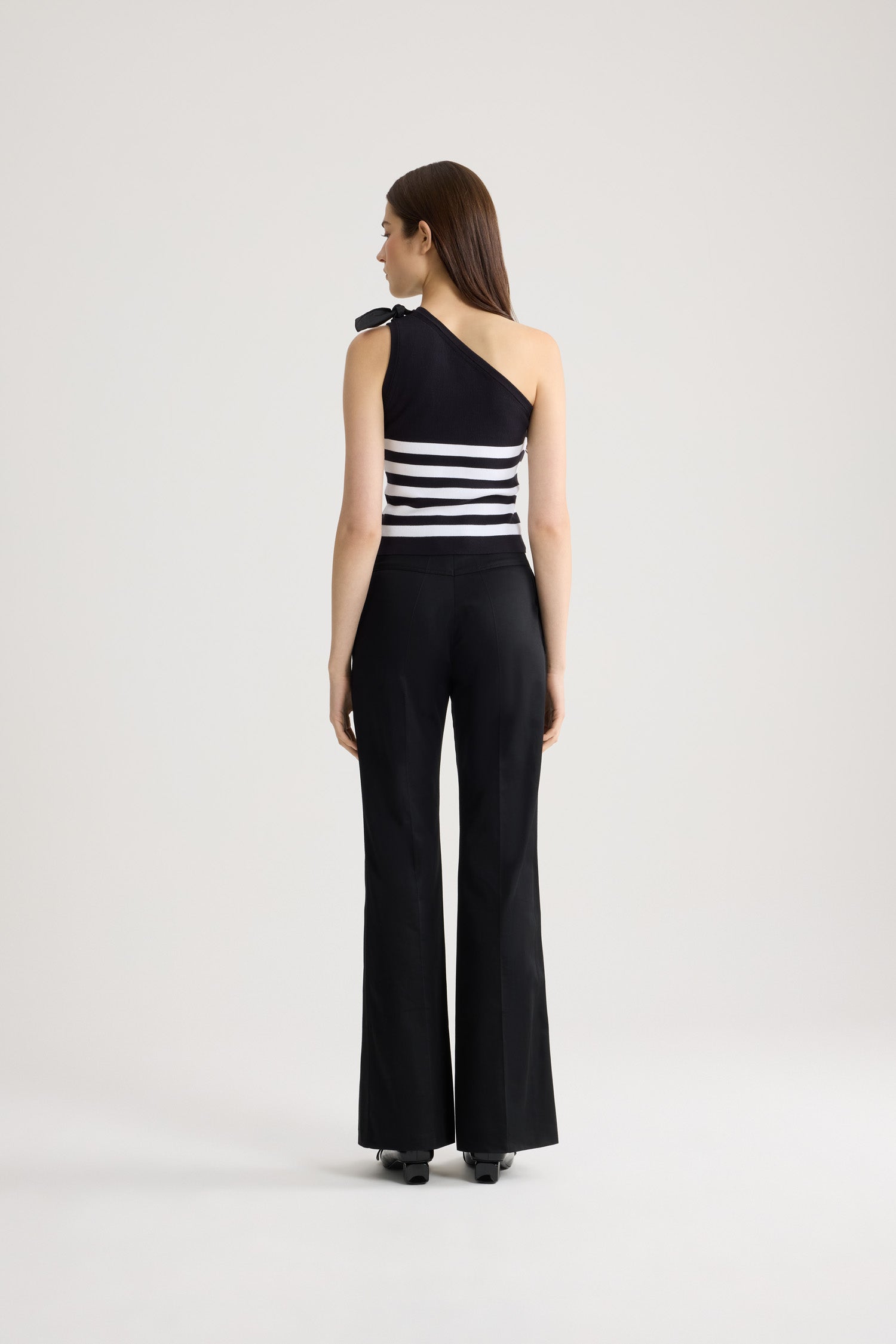 Patou KN333 top rayé asymétrique coton Offshore Stripes XS-XL