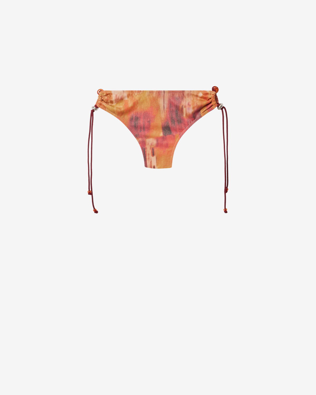 Isabel Marant Alvina slip de bain orange imprimé