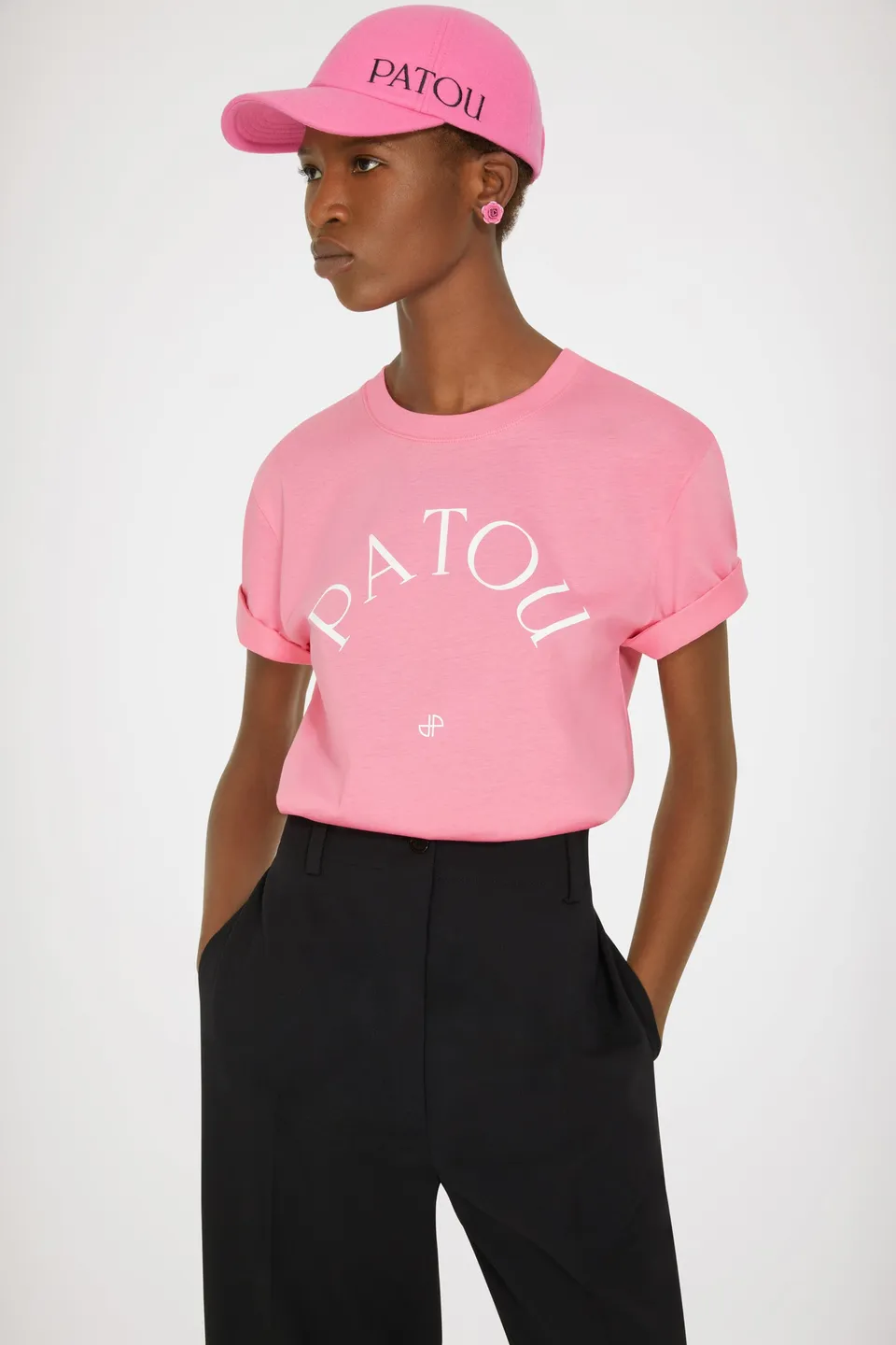 Patou t-shirt coton bio H22JE049 rose Darling Pink