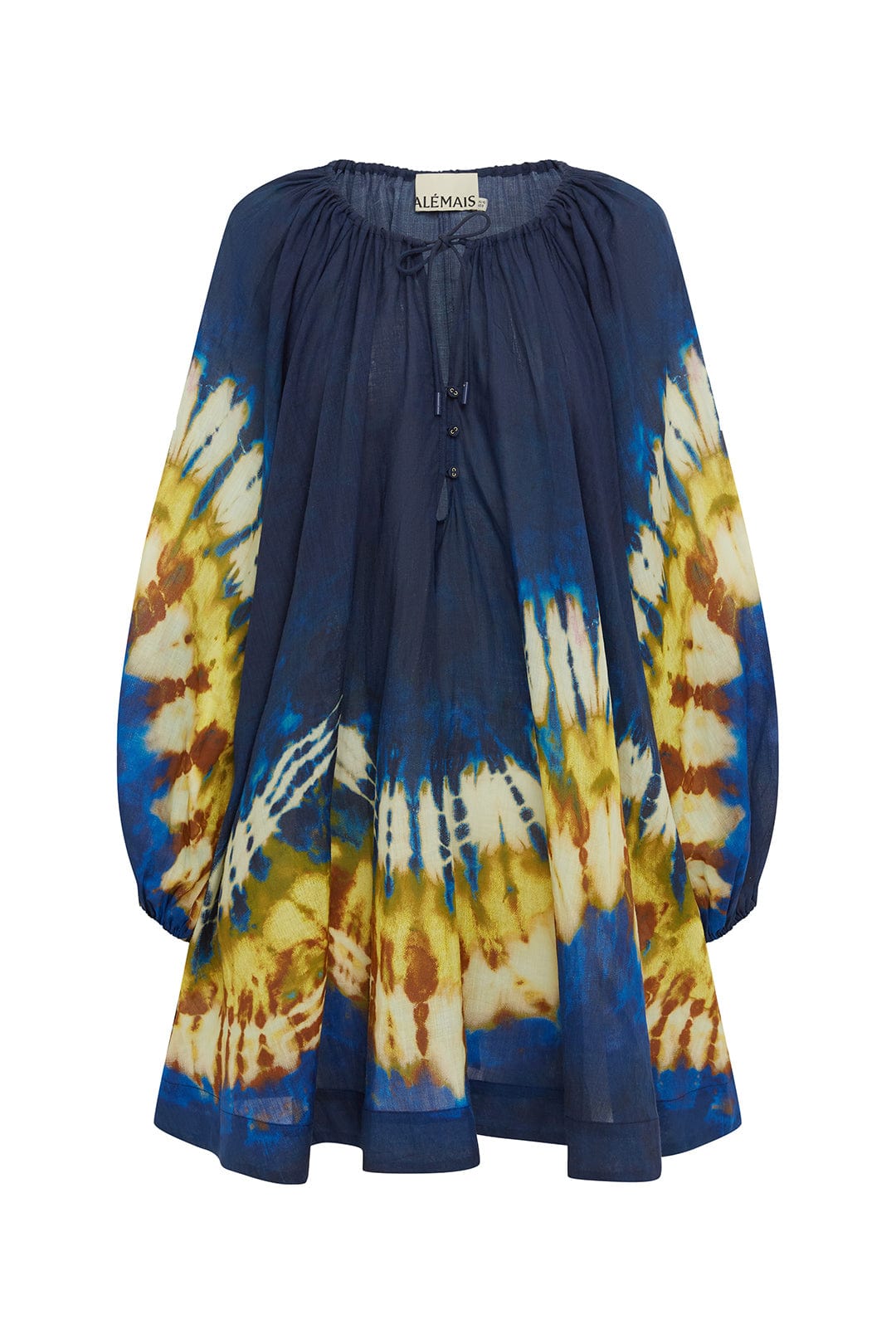 Alemaïs Martine mini robe tunique ramie tie-dye