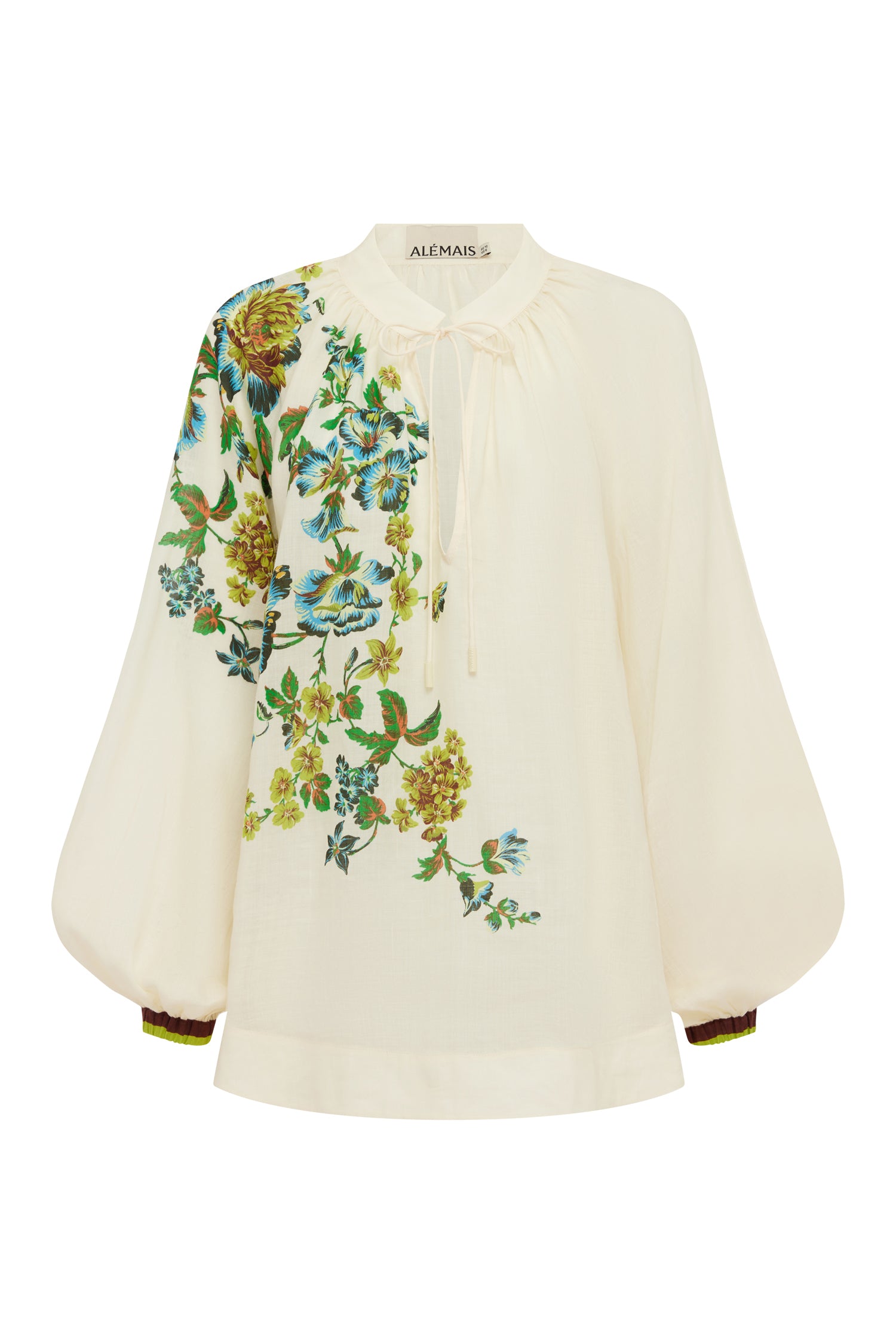 Alemäis Phyllis Top blouse col V ramie taille 10