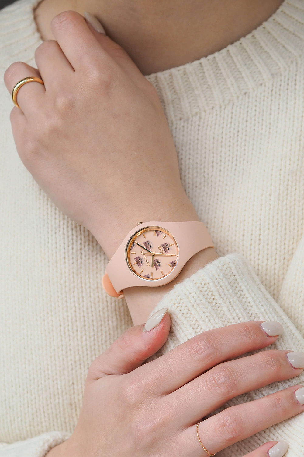 Paul & Joe Ice-Watch montre Nounette rose silicone