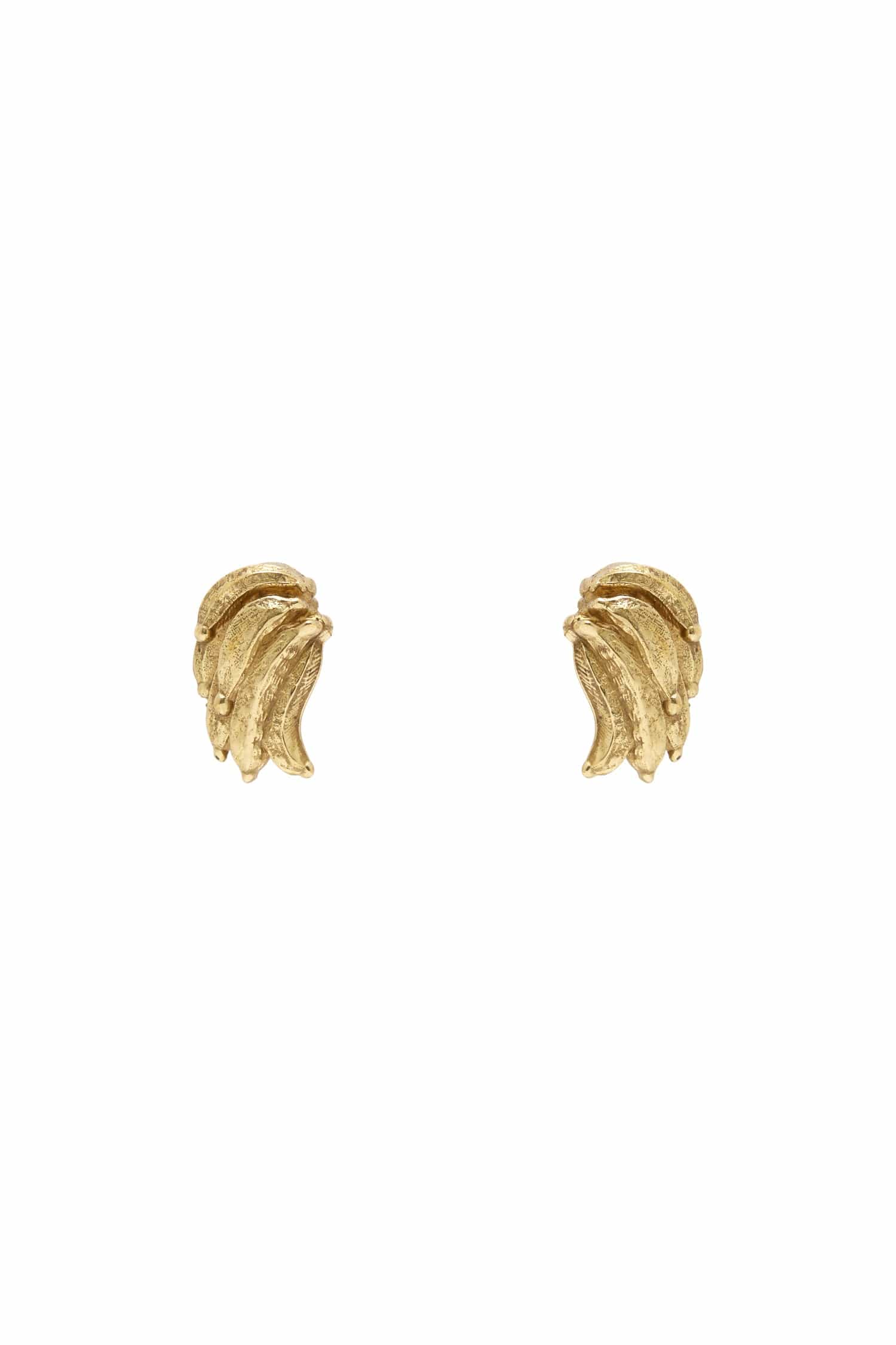 Alemaïs Jem Banana clous d'oreilles laiton doré