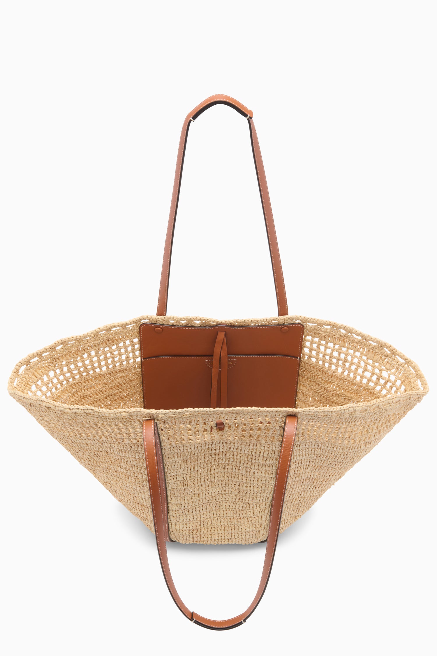 Ulla Johnson Marina sac cabas raphia naturel crochet