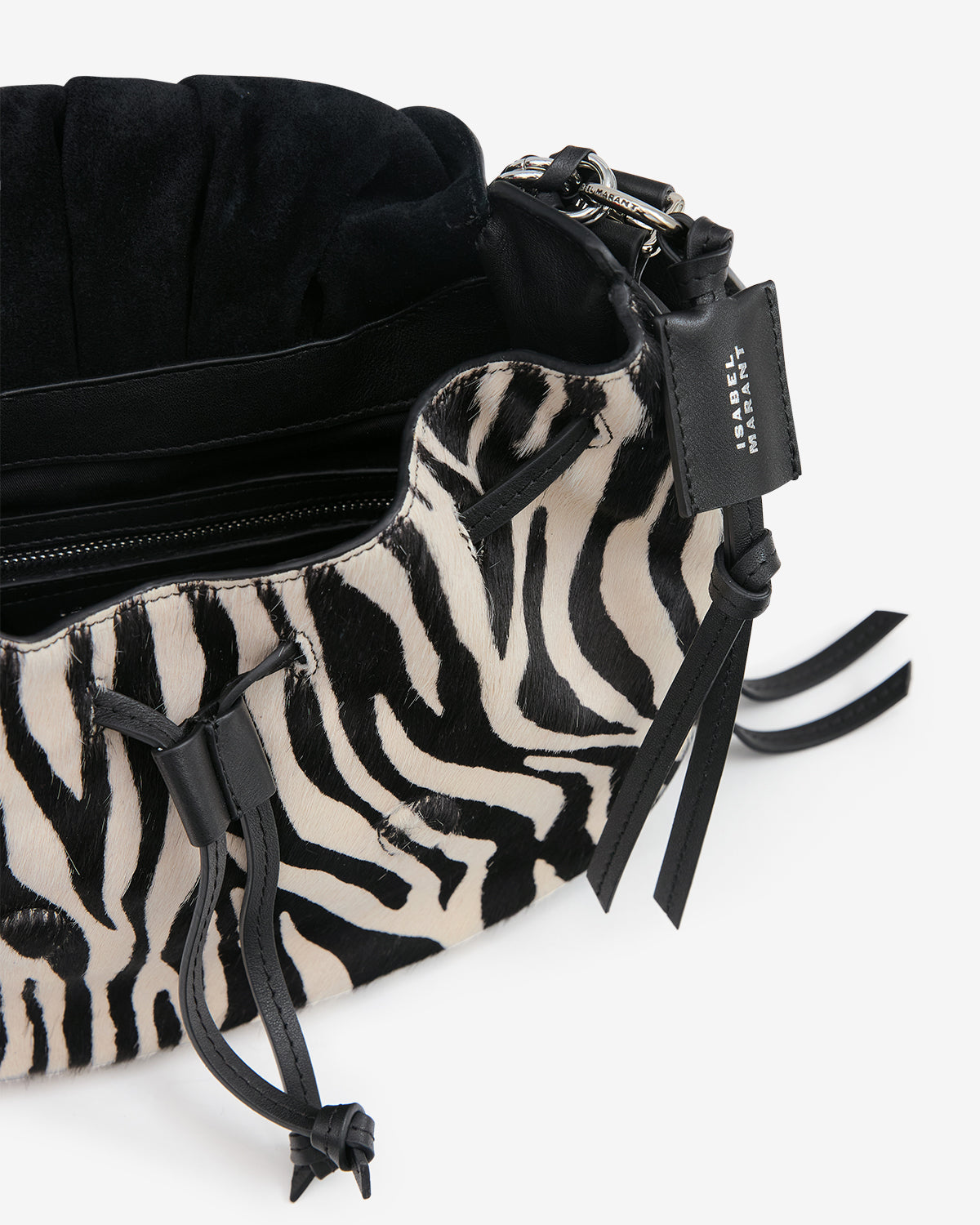 Isabel Marant Bolton sac cuir zèbre 24 cm