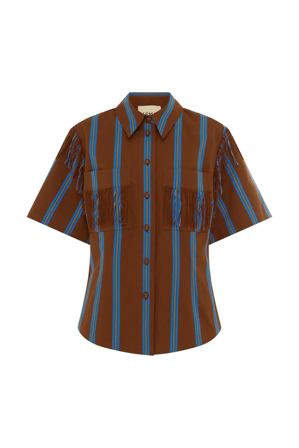 Alemaïs Noura Fringe Shirt chemise coton à franges