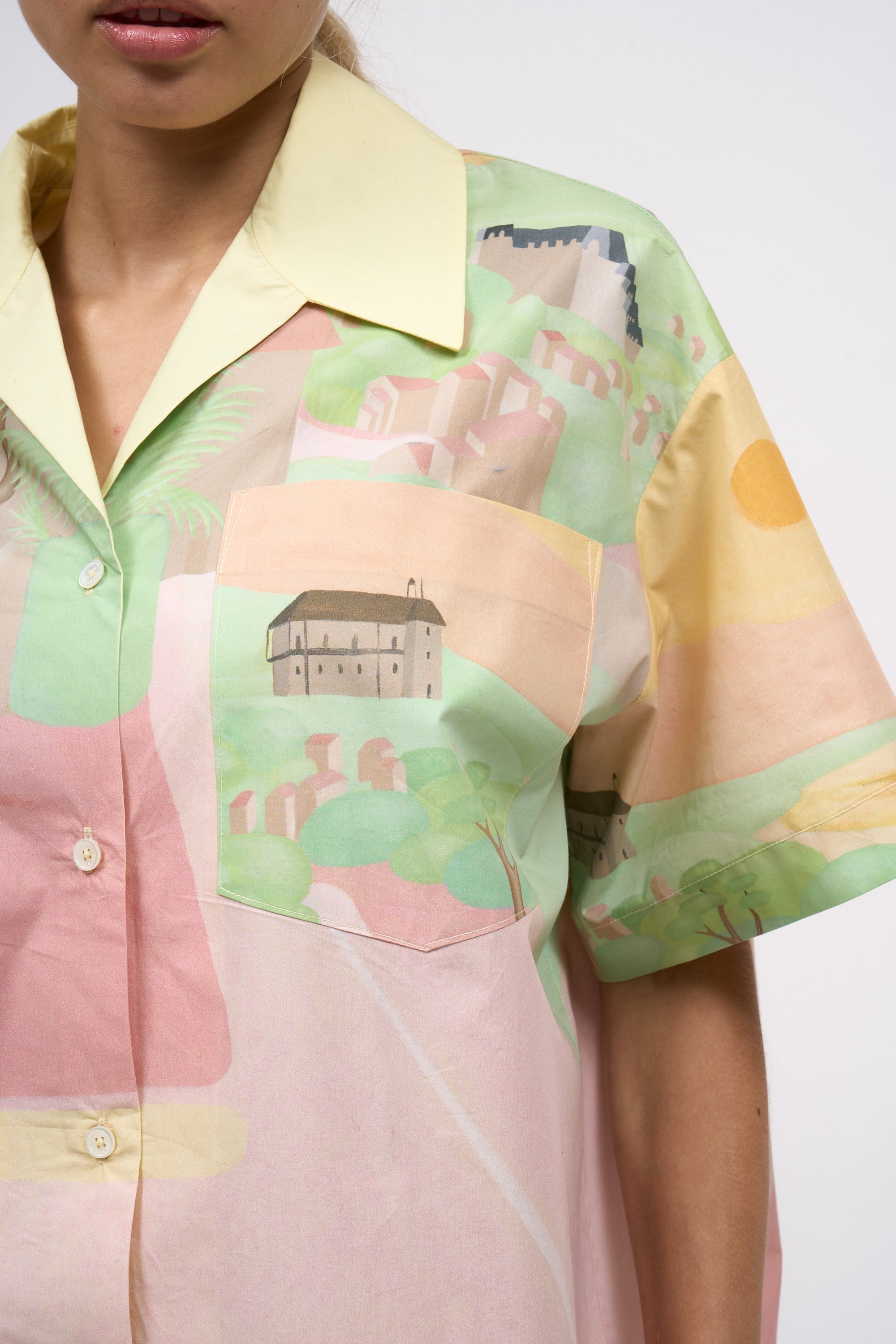 Paul & Joe Hauts chemise Écume coton jaune nacre