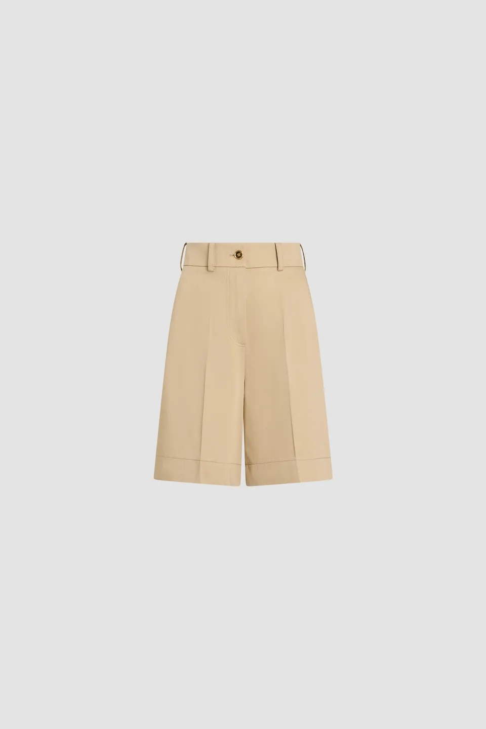 Patou P26TR0620074093S bermuda coton sable taille haute