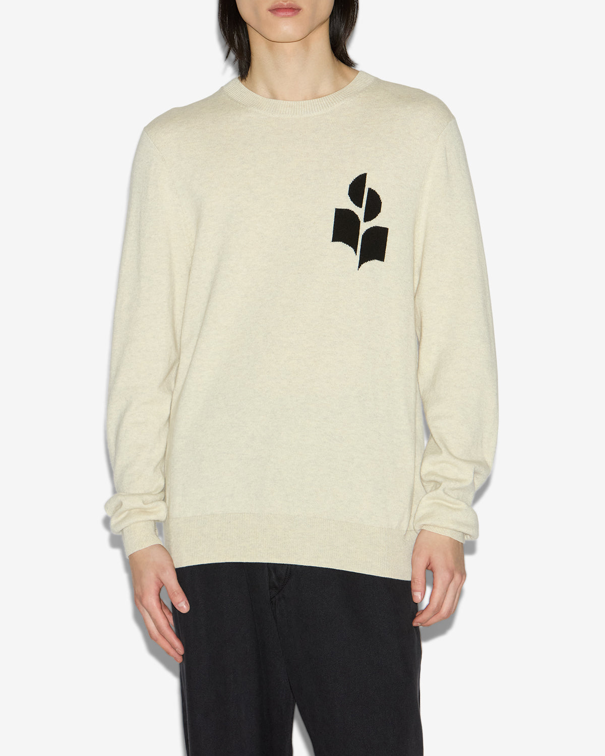 Isabel Marant Mailles Pull Evans pull gris clair laine