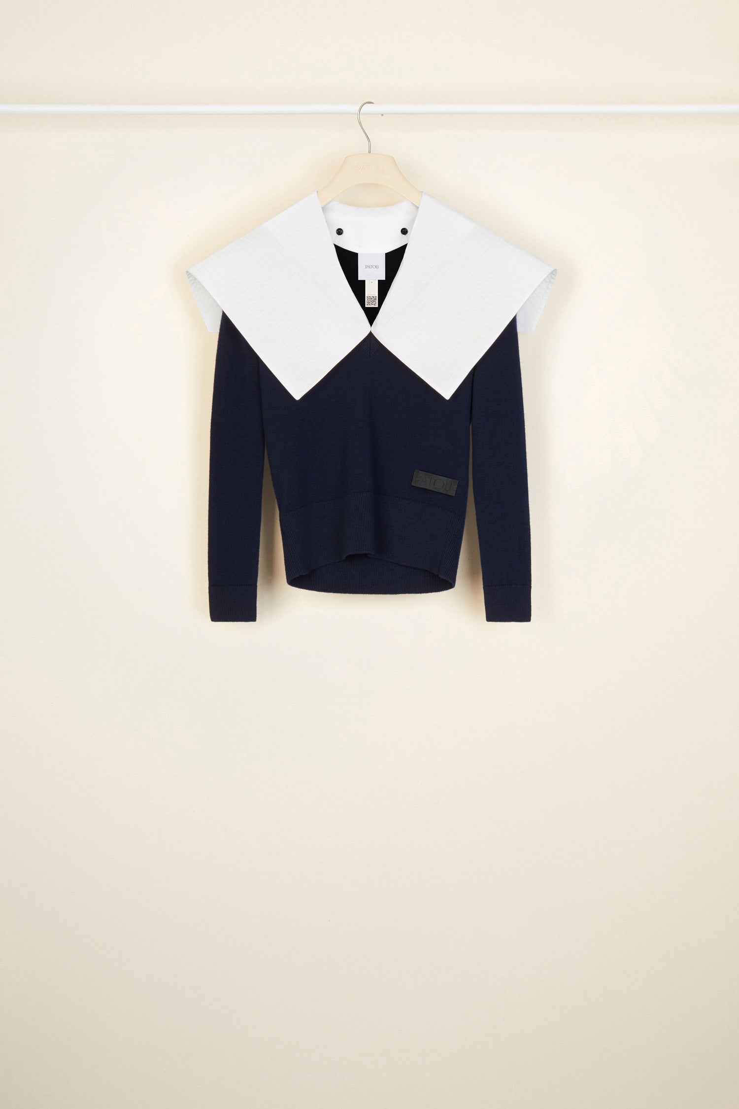 Patou Knitwear KN046 pull marin laine navy P21KN0468032601N