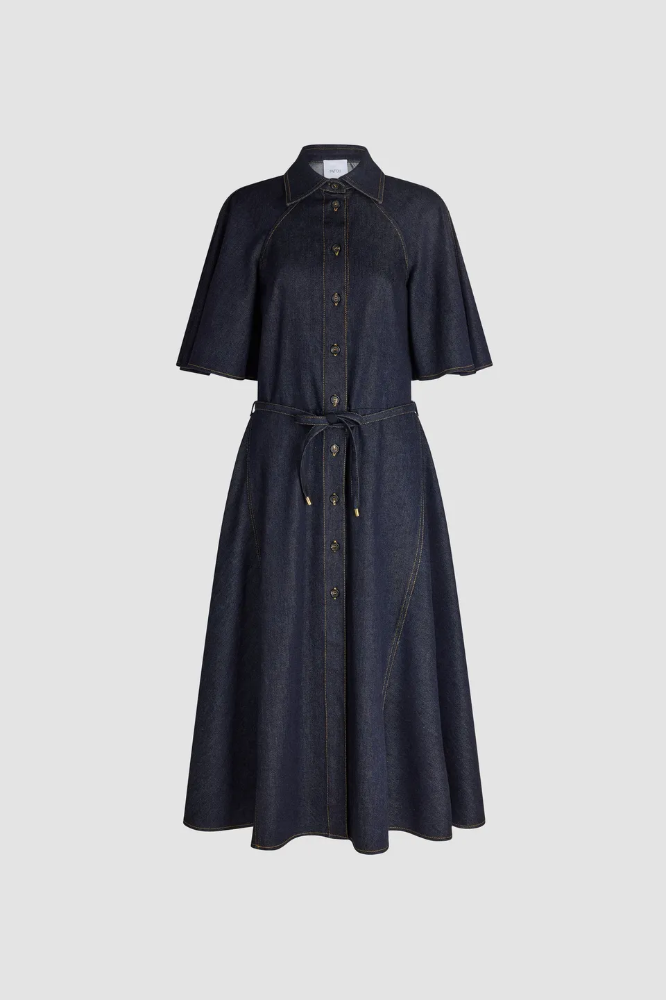 Patou DR273 robe midi Blue Mountain Rodeo denim coton