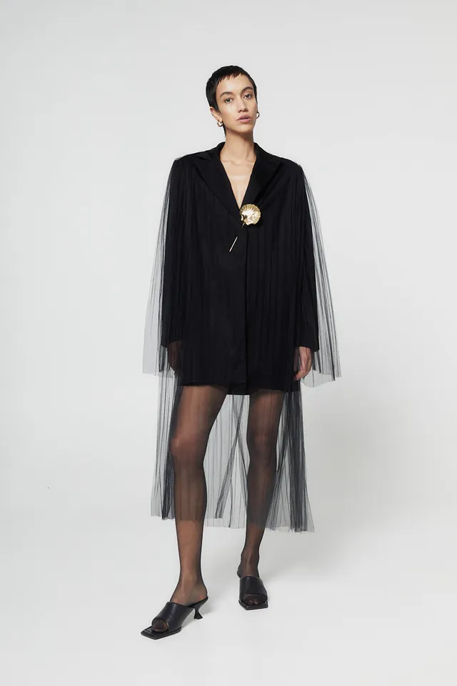 ATU Body Couture Tops Jackets blazer tulle noir taille S