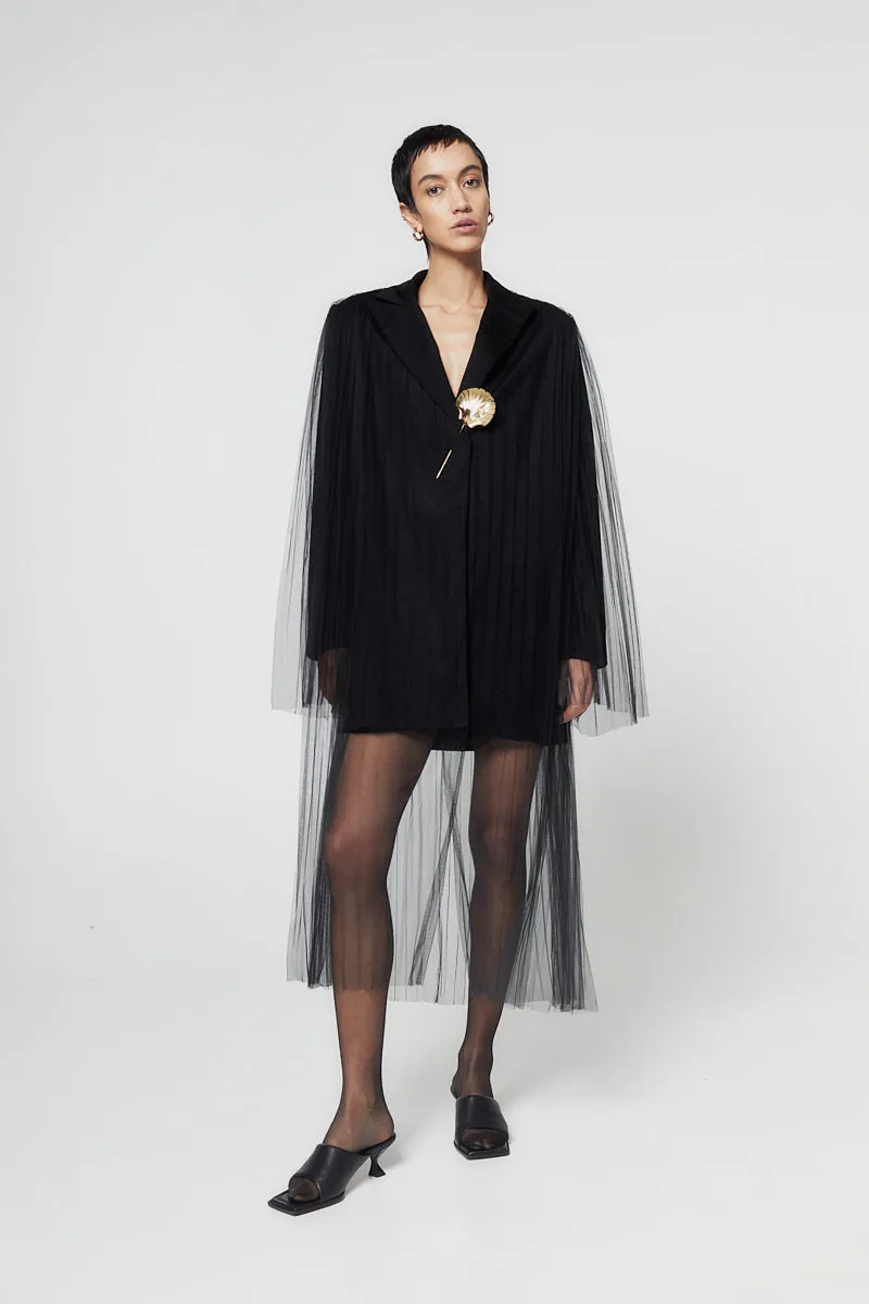 ATU Body Couture Tops Jackets blazer tulle noir taille S