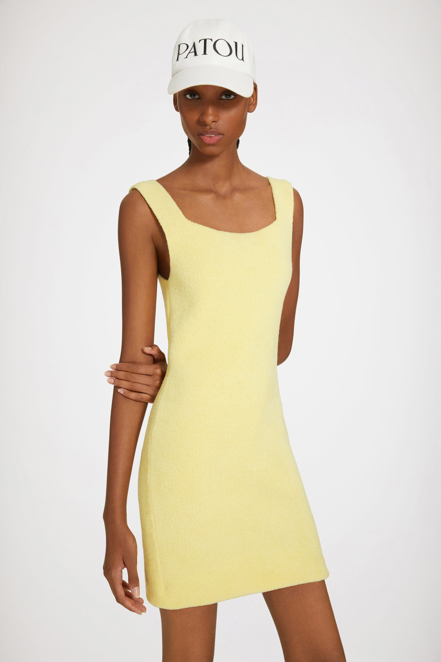 Patou P23KN1298062213M robe maille mini mimosa viscose