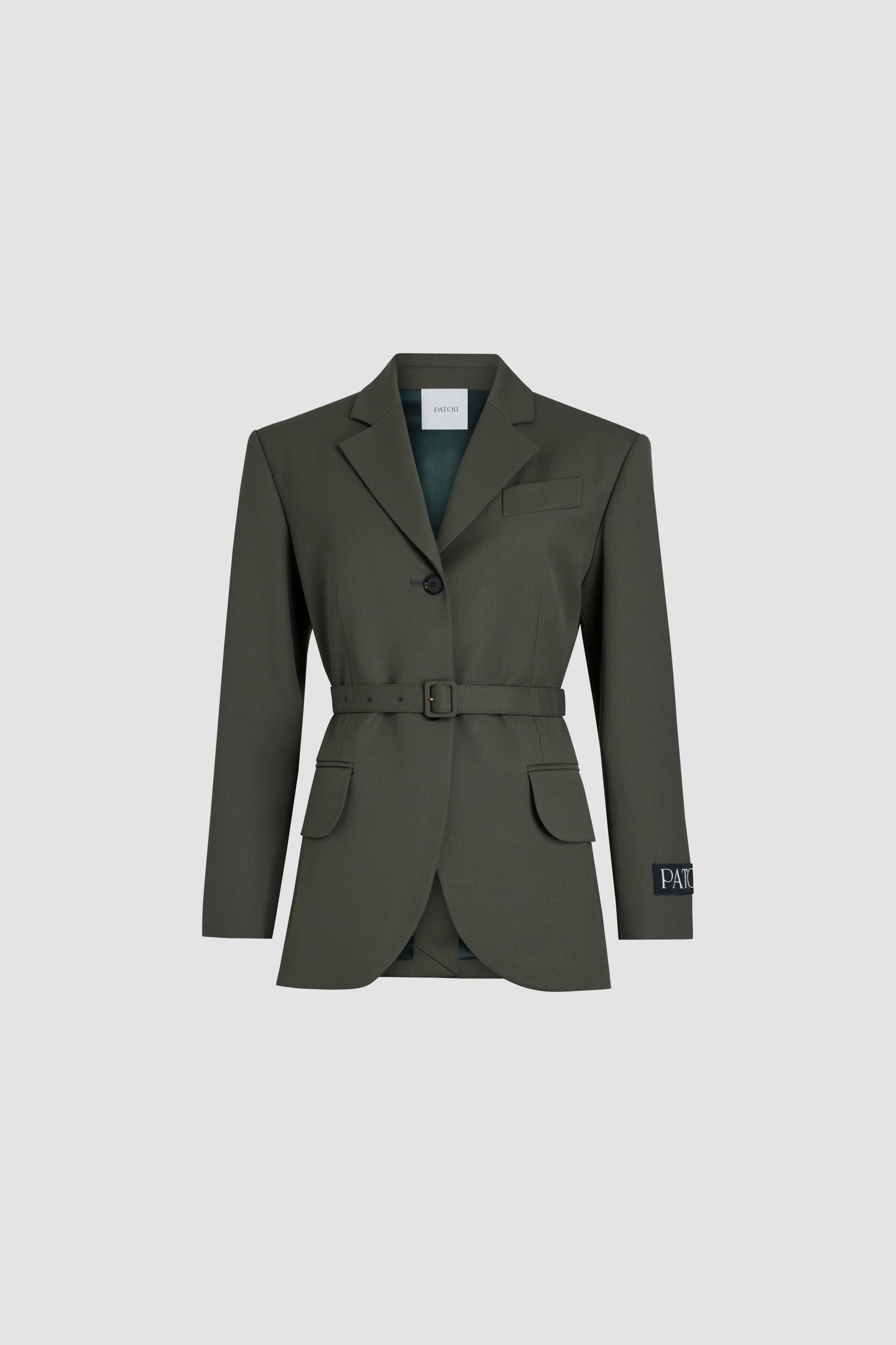 Patou Jackets H24JA0380103751K veste kaki laine ceinture