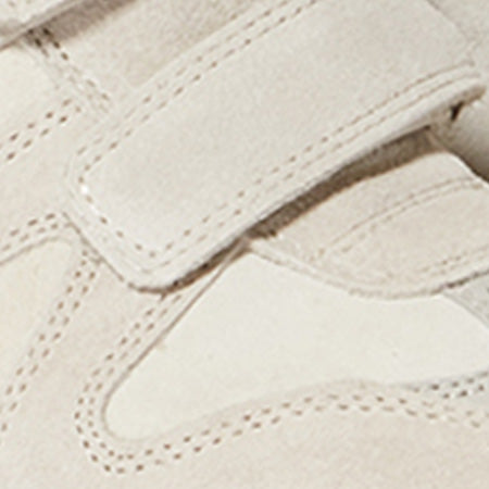 Isabel Marant Bekett baskets compensées cuir écru
