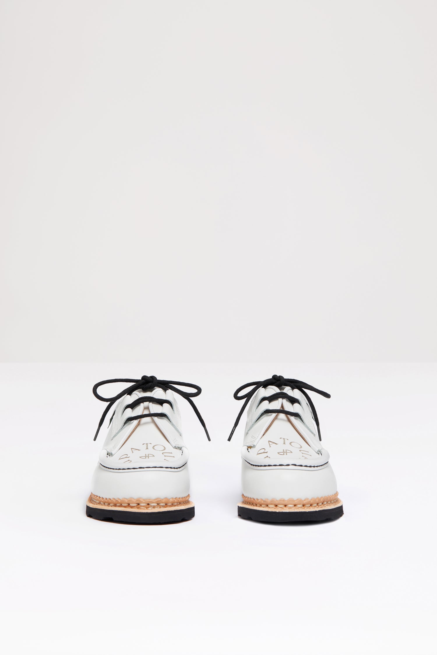 Patou x Paraboot P23FO011 derbies cuir blanc 38