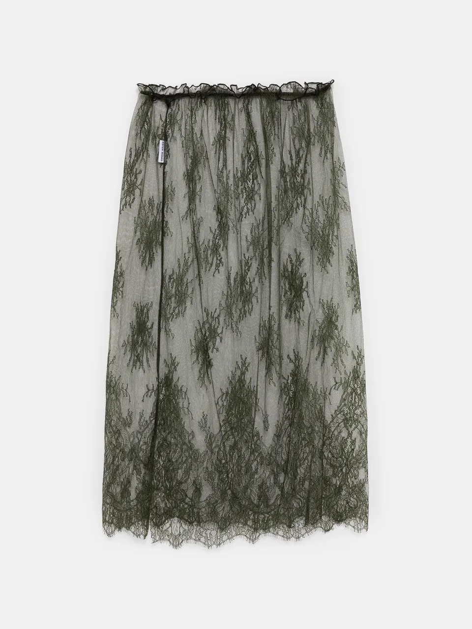Ester Manas Skirts jupe dentelle Calais verte midi