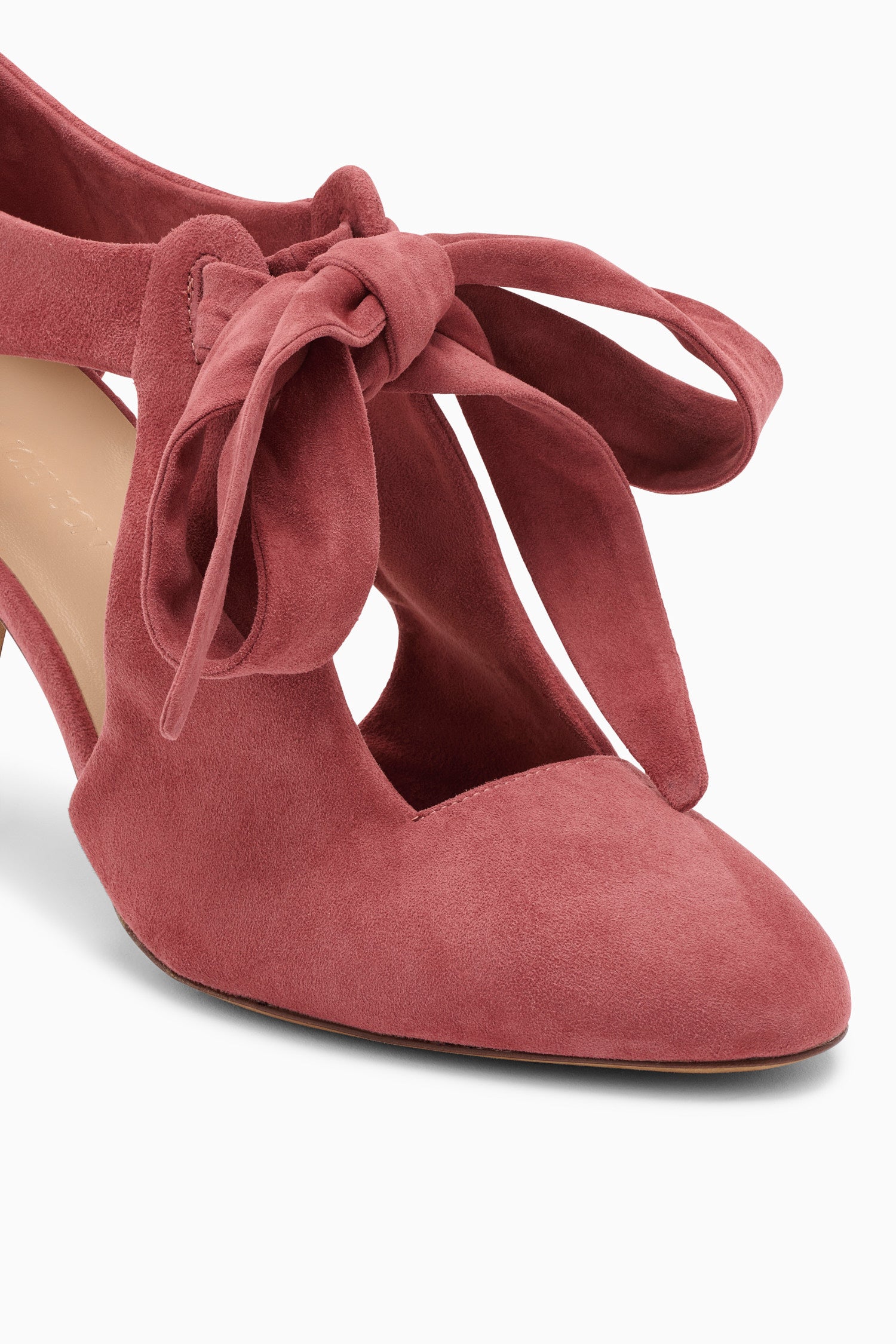 Ulla Johnson Ingrid Escarpins suède Fig nœud 75mm