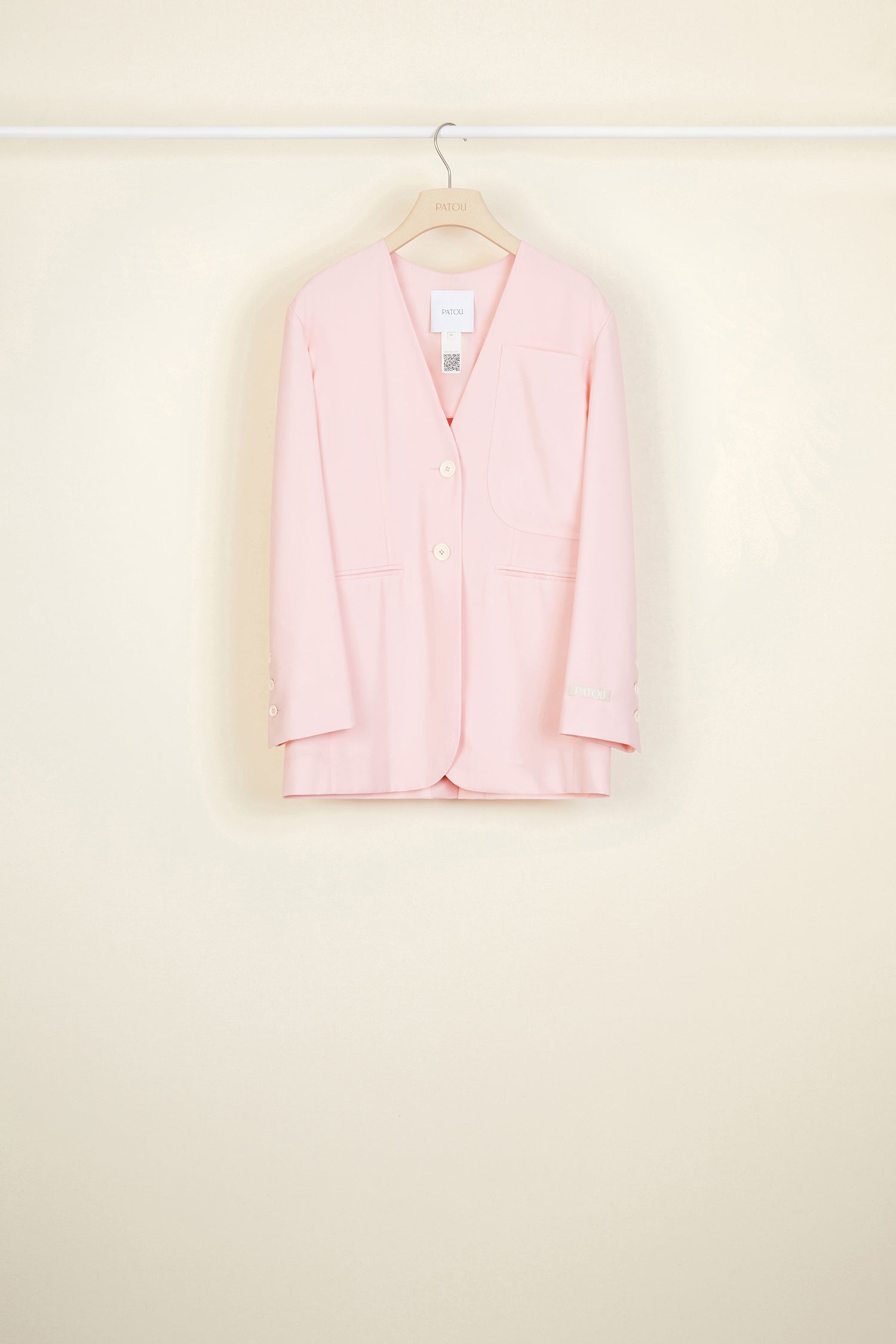 Patou JA008 veste pivoine laine été
