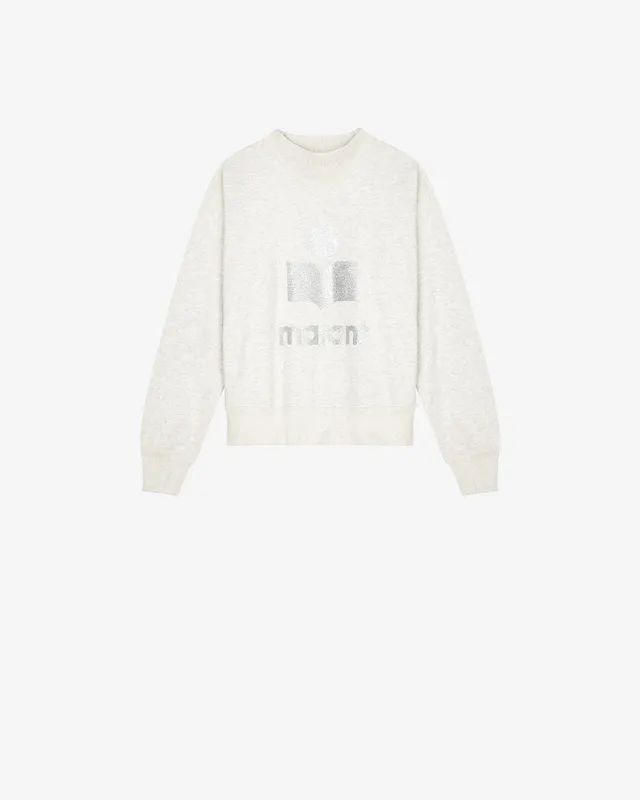 Isabel Marant Moby sweatshirt écru coton logo Marant