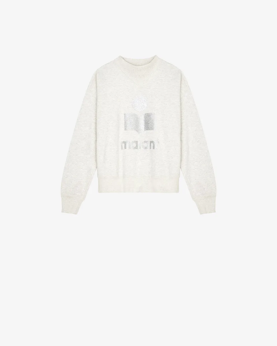 Isabel Marant Moby sweatshirt écru coton logo Marant