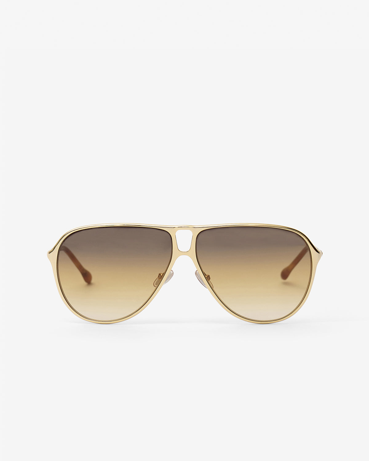 Isabel Marant Haylo lunettes soleil aviateur gold brown